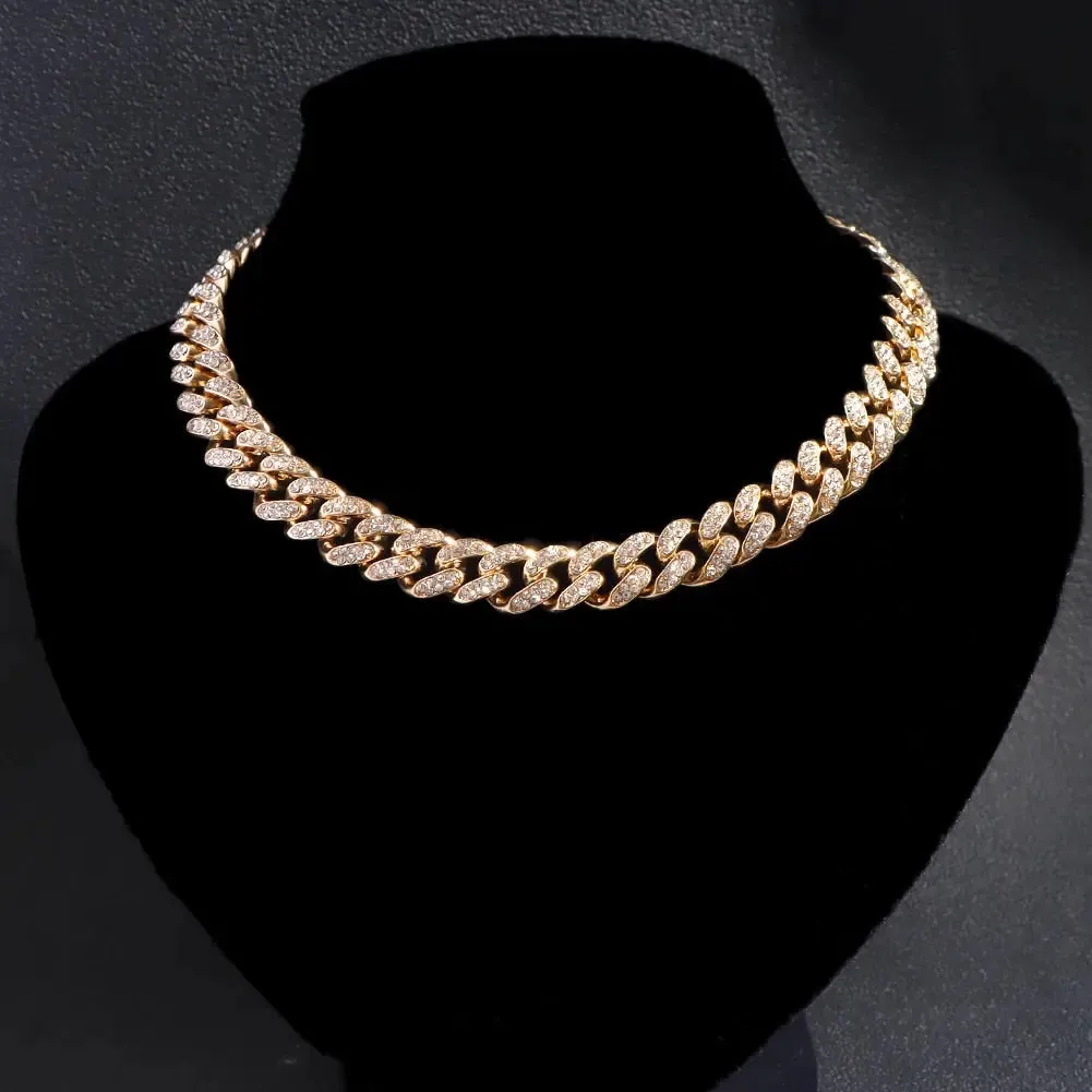 Iced Out Miami Link Choker Necklace