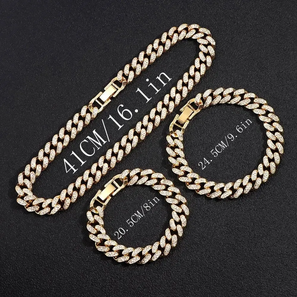 Iced Out Miami Link Choker Necklace