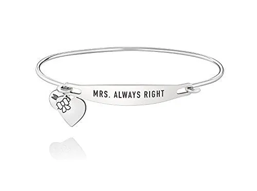 ID Bangle - MRS. ALWAYS RIGHT, M/L - 1010-0259