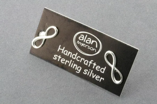 infinity stud - sterling silver