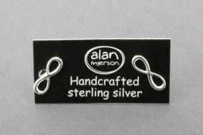 infinity stud - sterling silver
