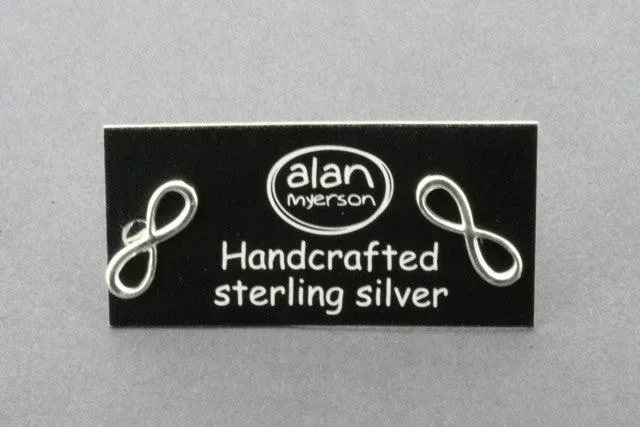 infinity stud - sterling silver
