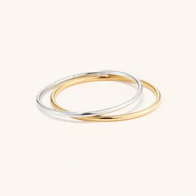 Jenny Bird - Dane Bangle Bracelet Set (Two-Tone)