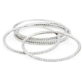 Jessica Rhinestone Bangle Bracelets
