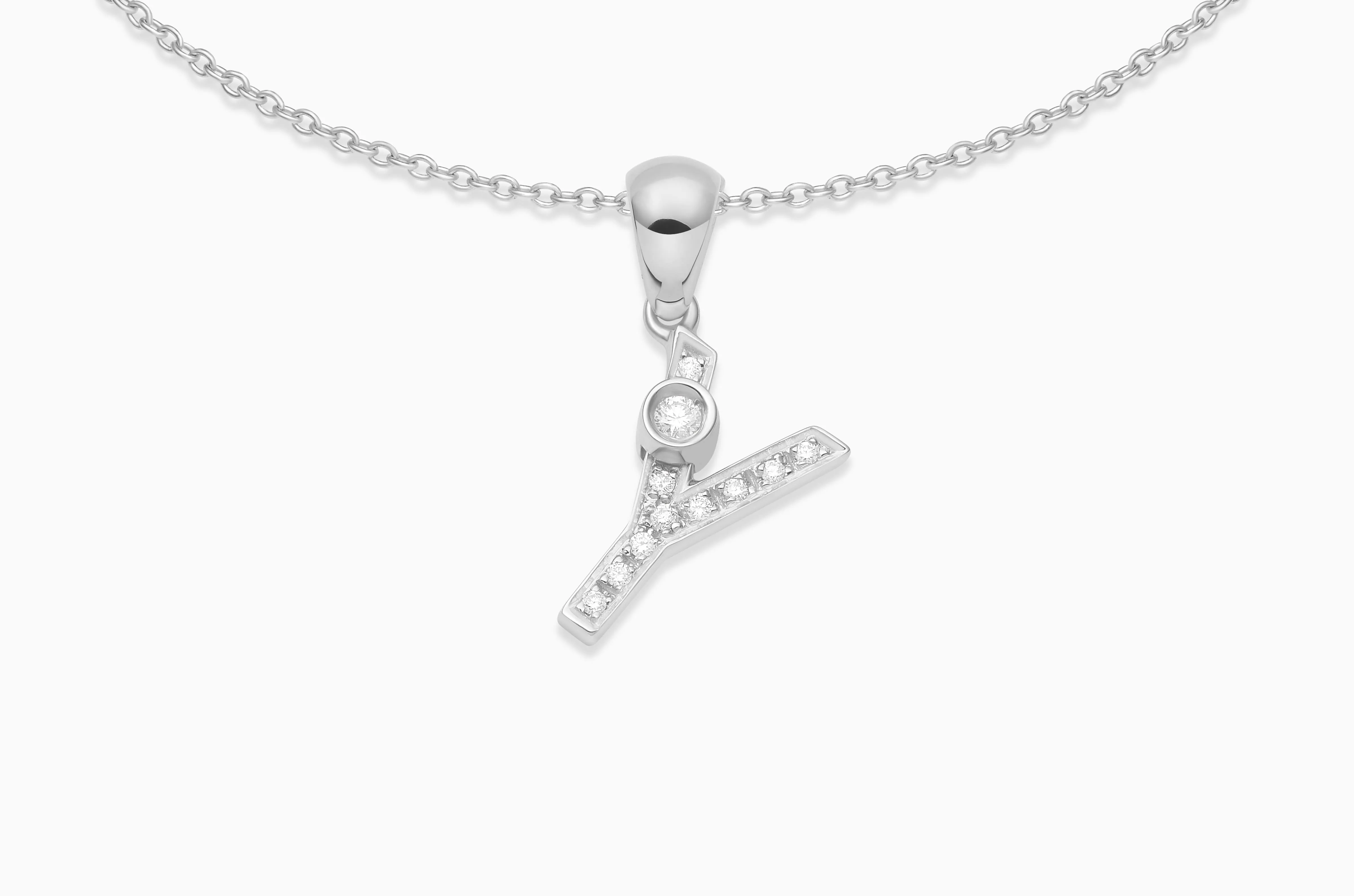 Joujou Diamond Initial Necklace