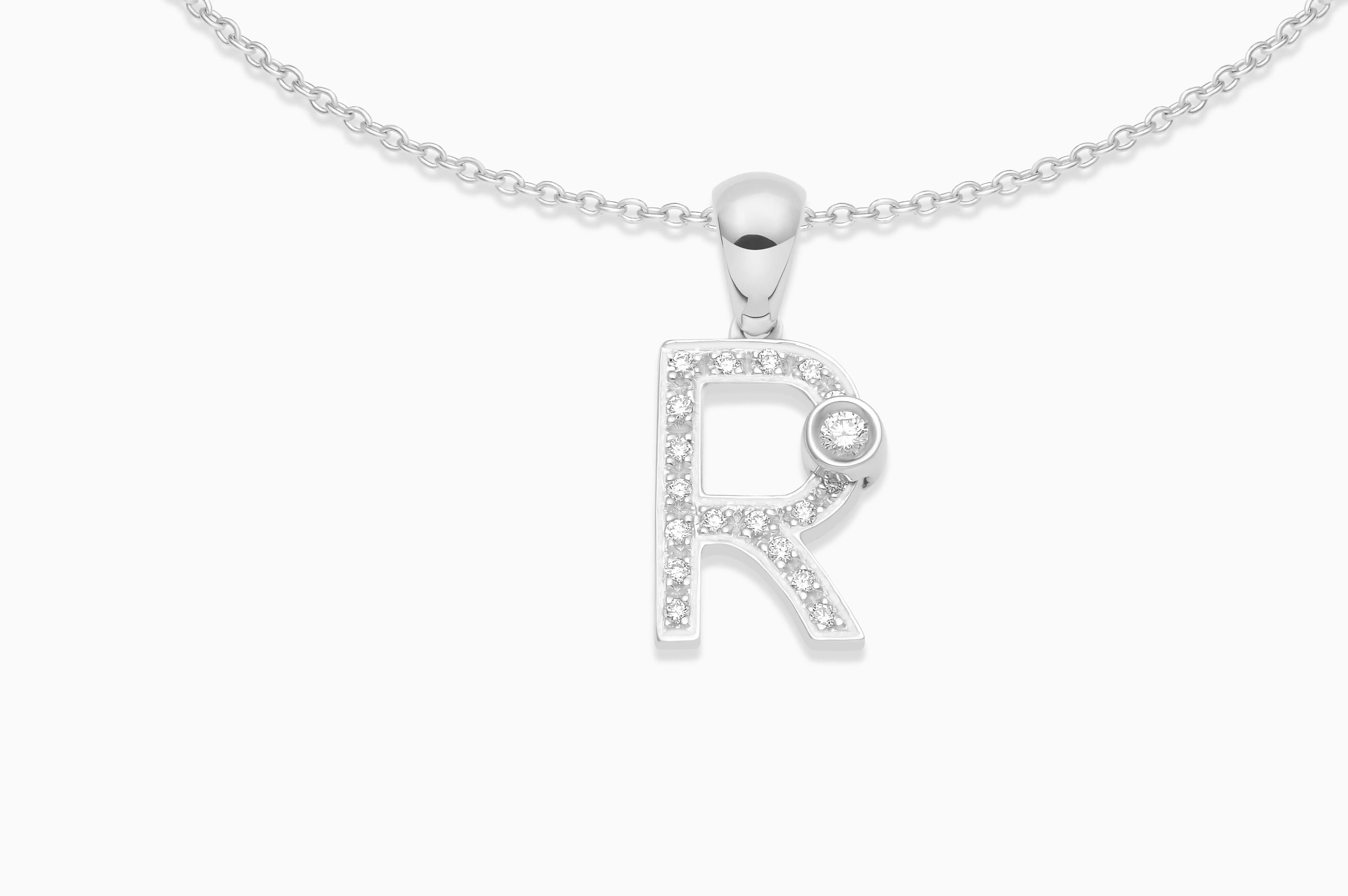 Joujou Diamond Initial Necklace