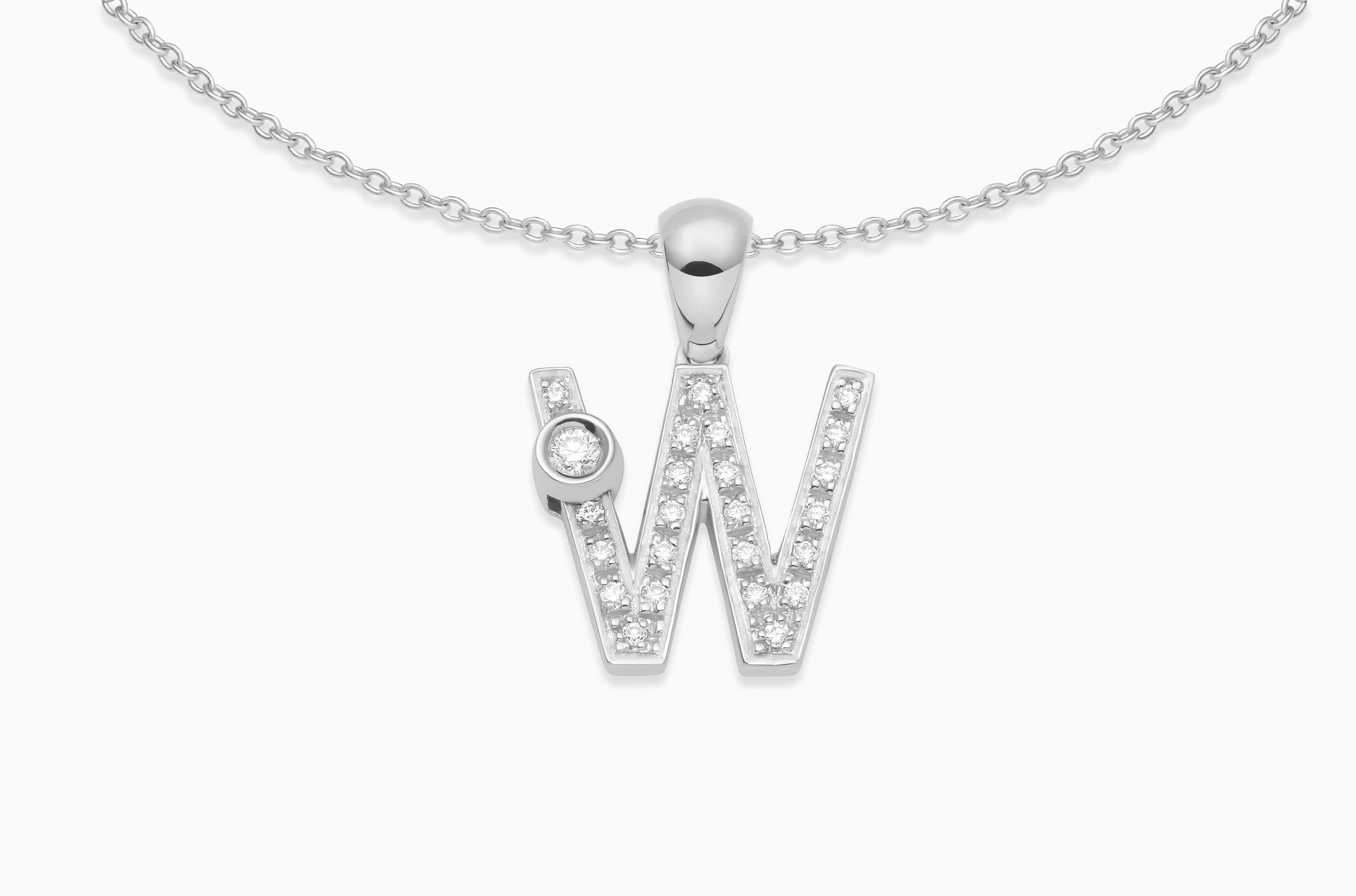 Joujou Diamond Initial Necklace