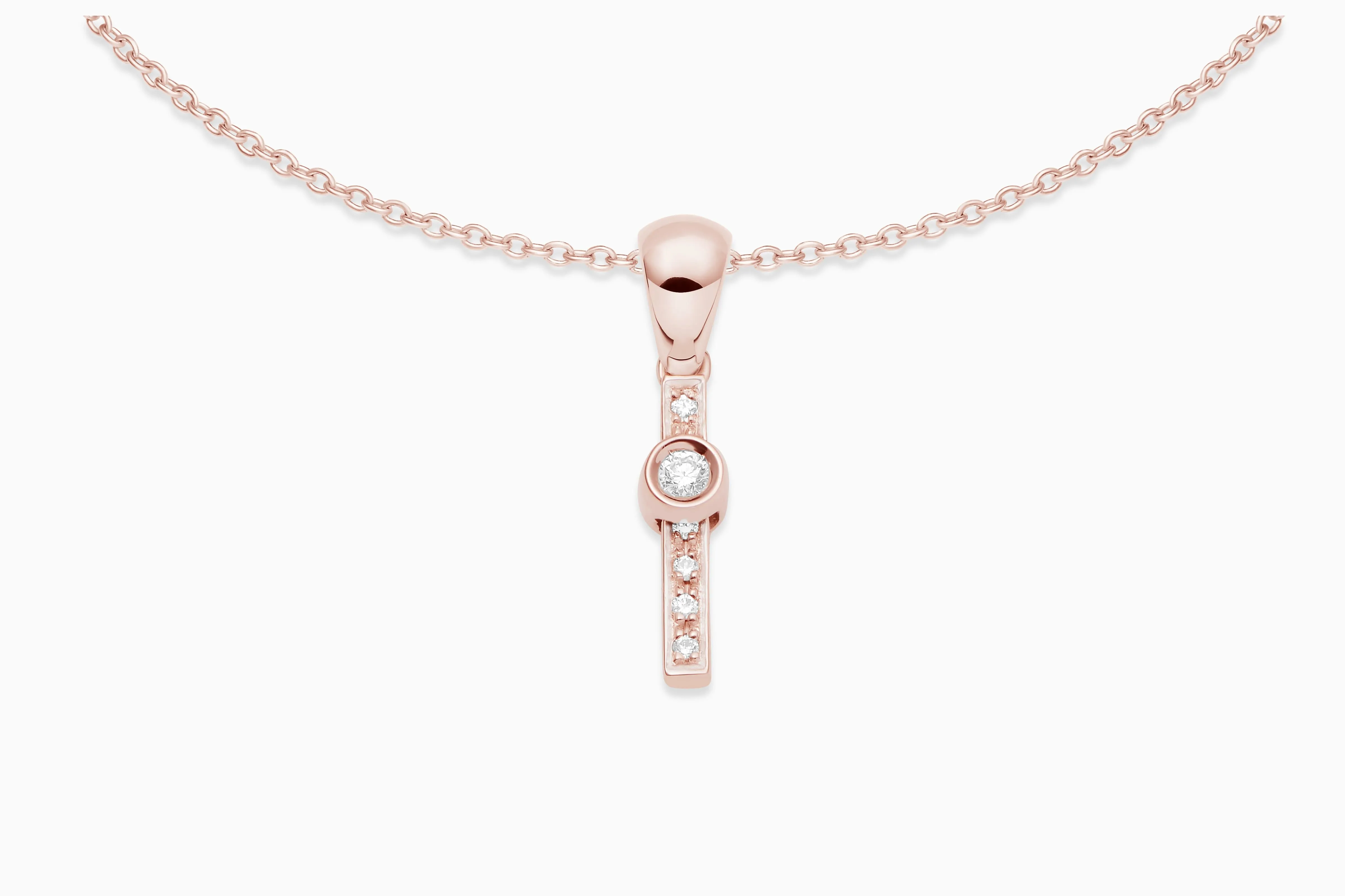 Joujou Diamond Initial Necklace