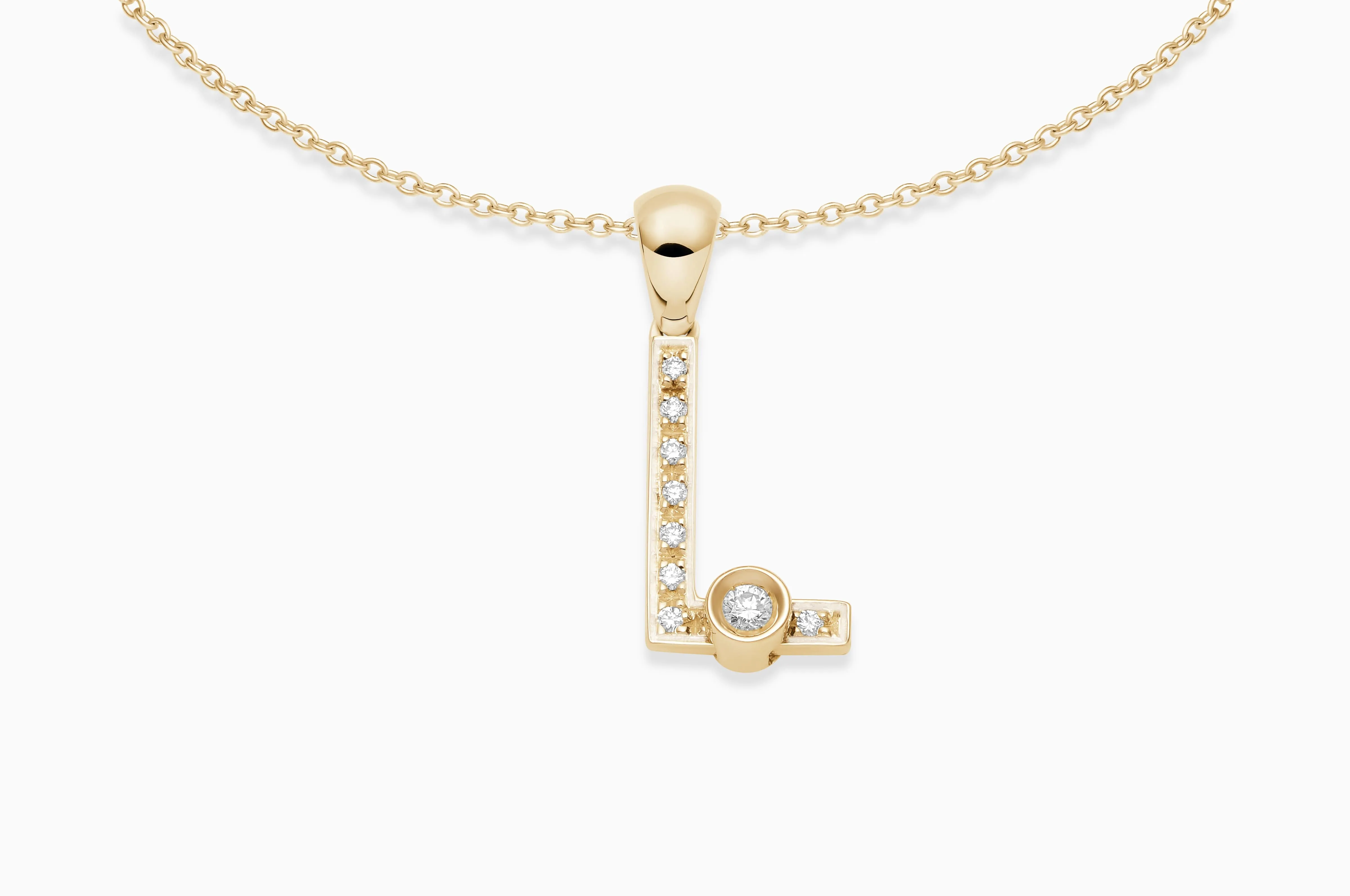 Joujou Diamond Initial Necklace