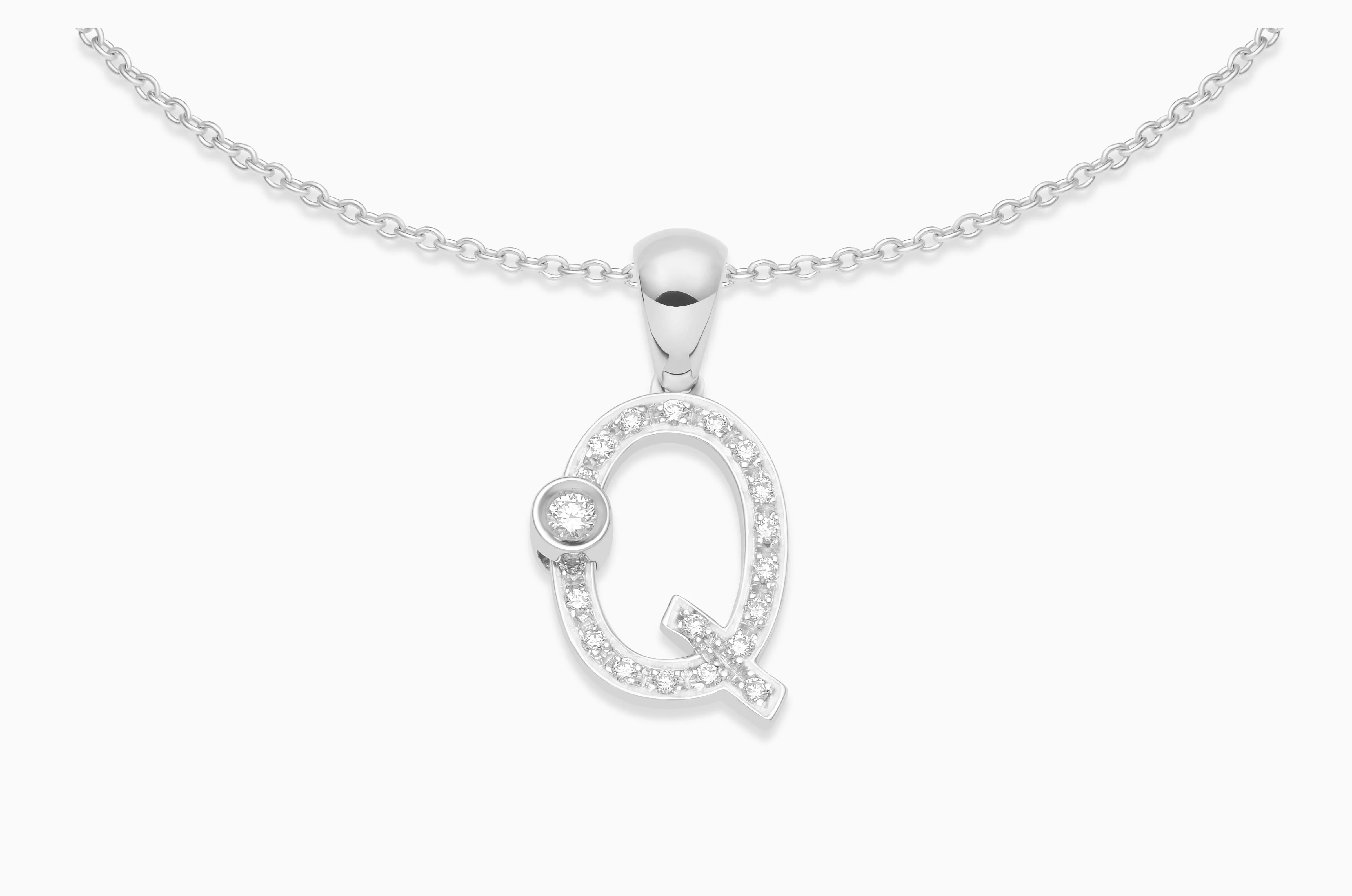 Joujou Diamond Initial Necklace