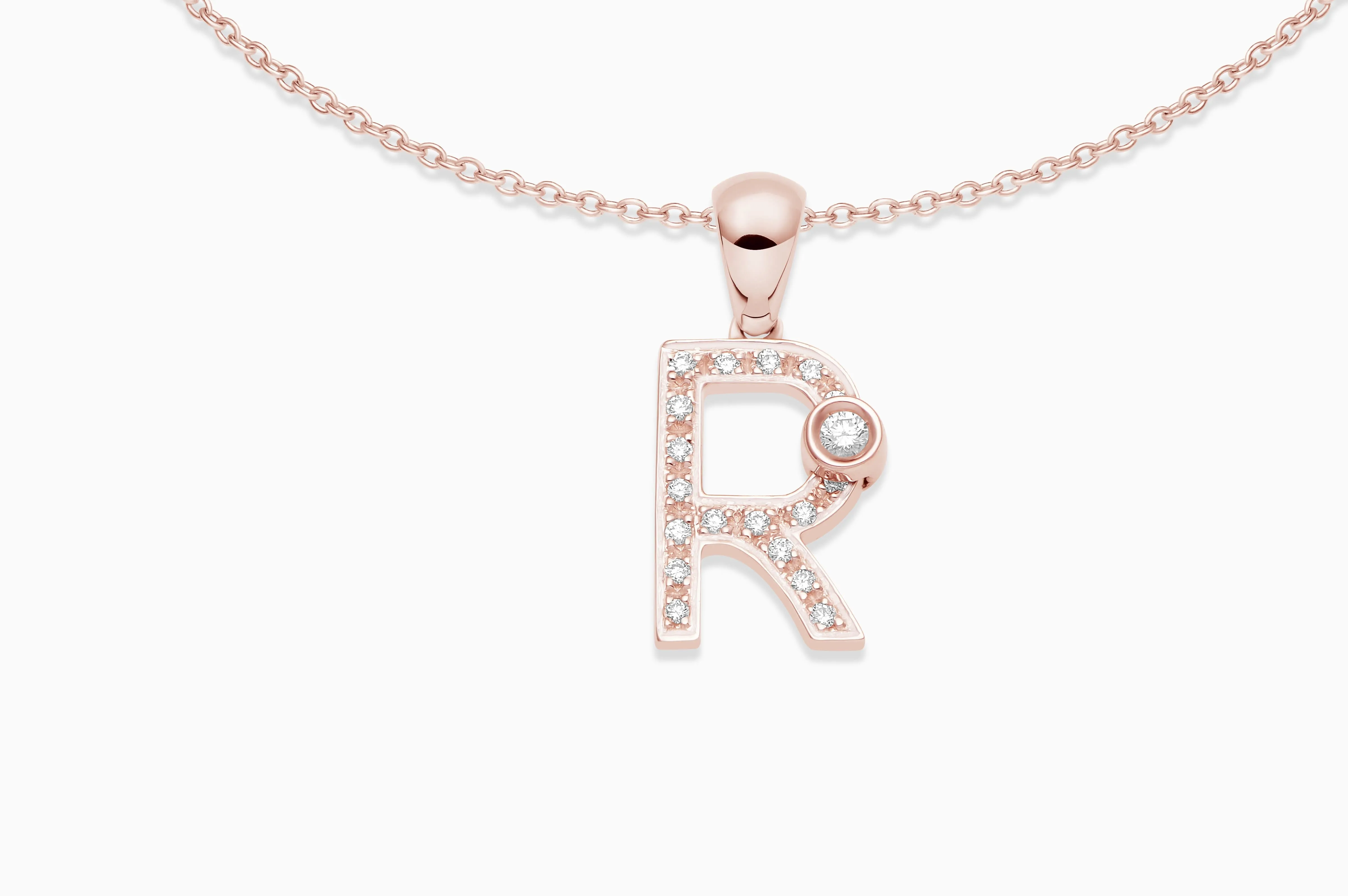 Joujou Diamond Initial Necklace