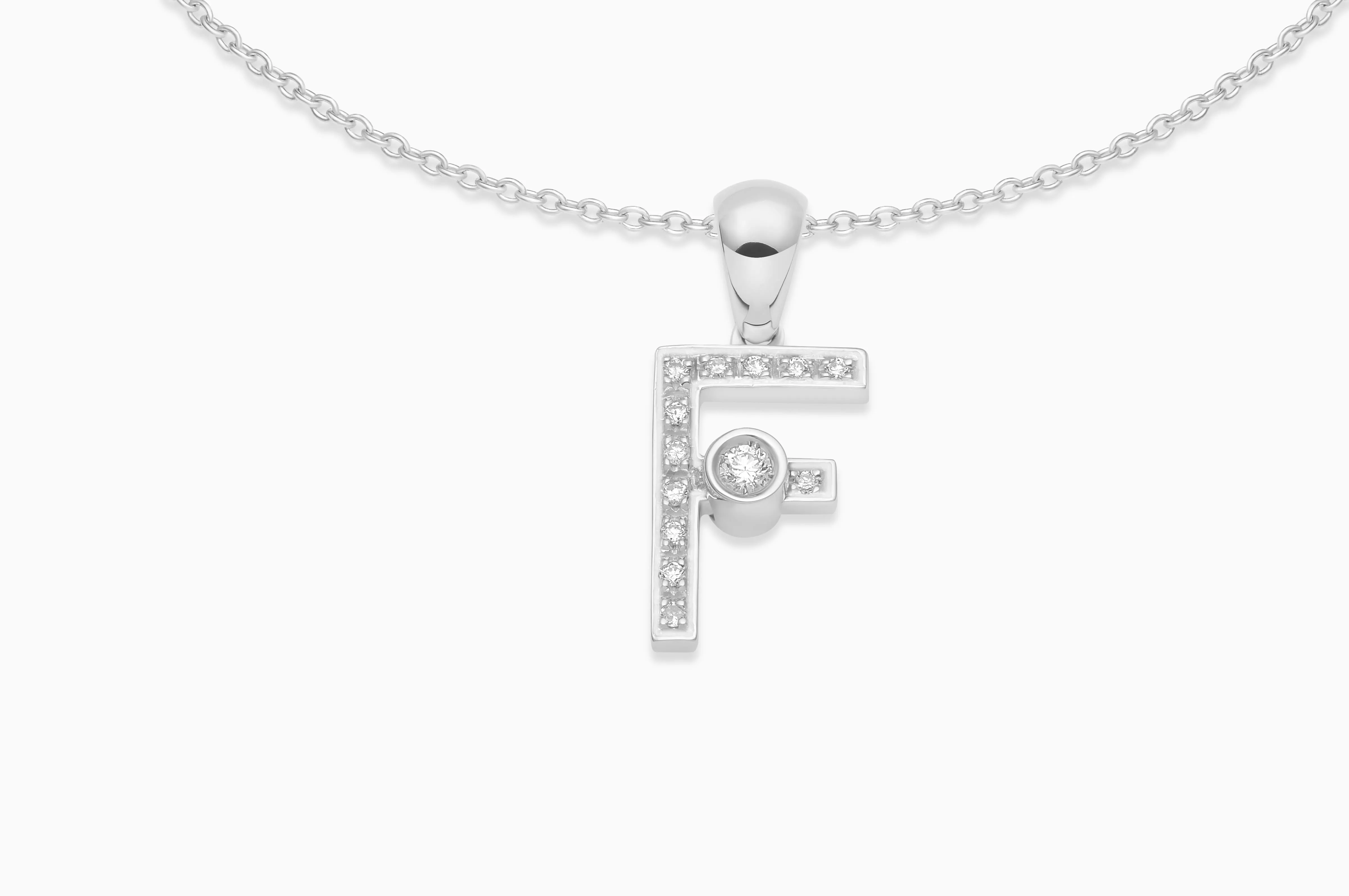 Joujou Diamond Initial Necklace