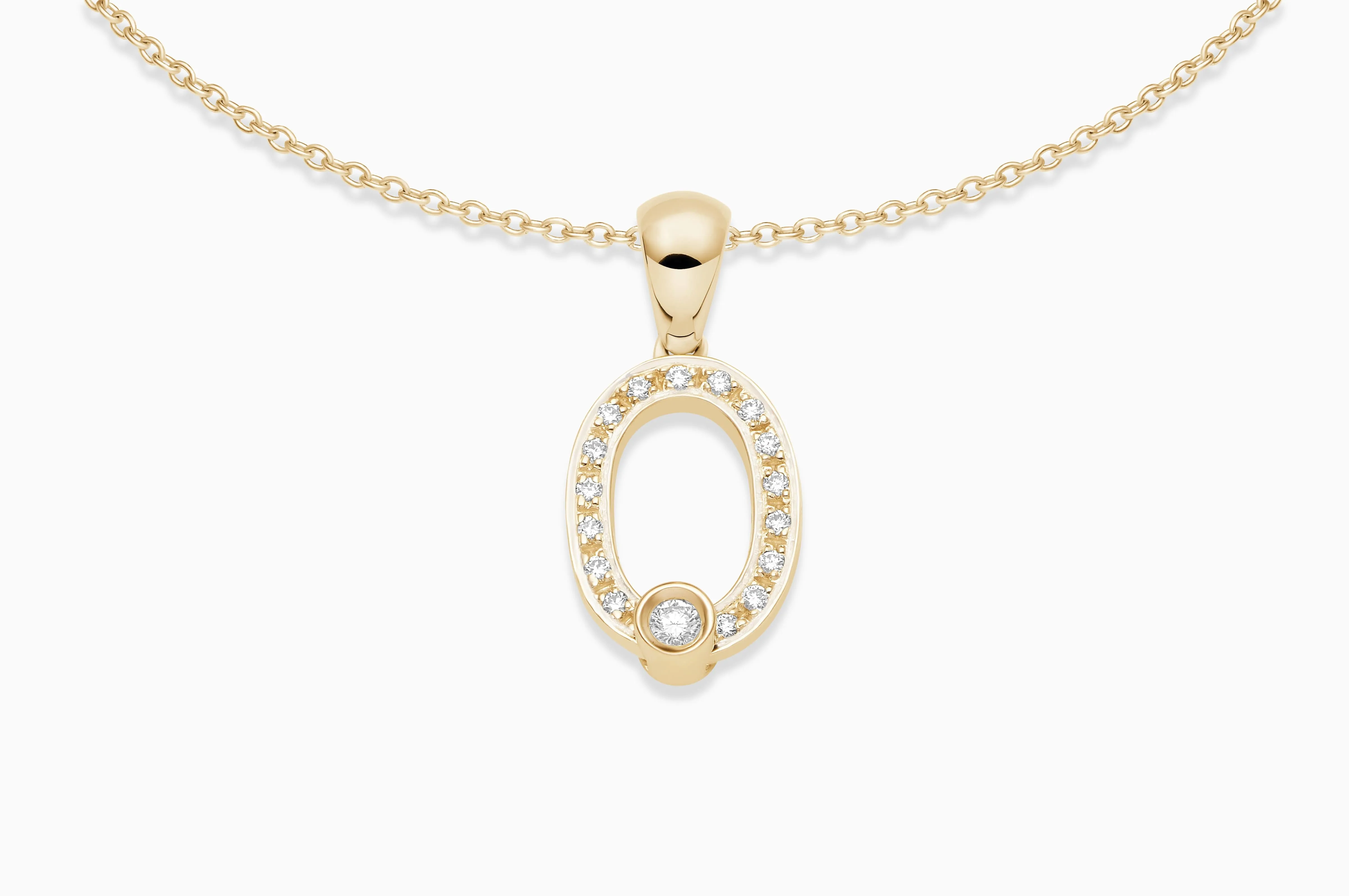 Joujou Diamond Initial Necklace