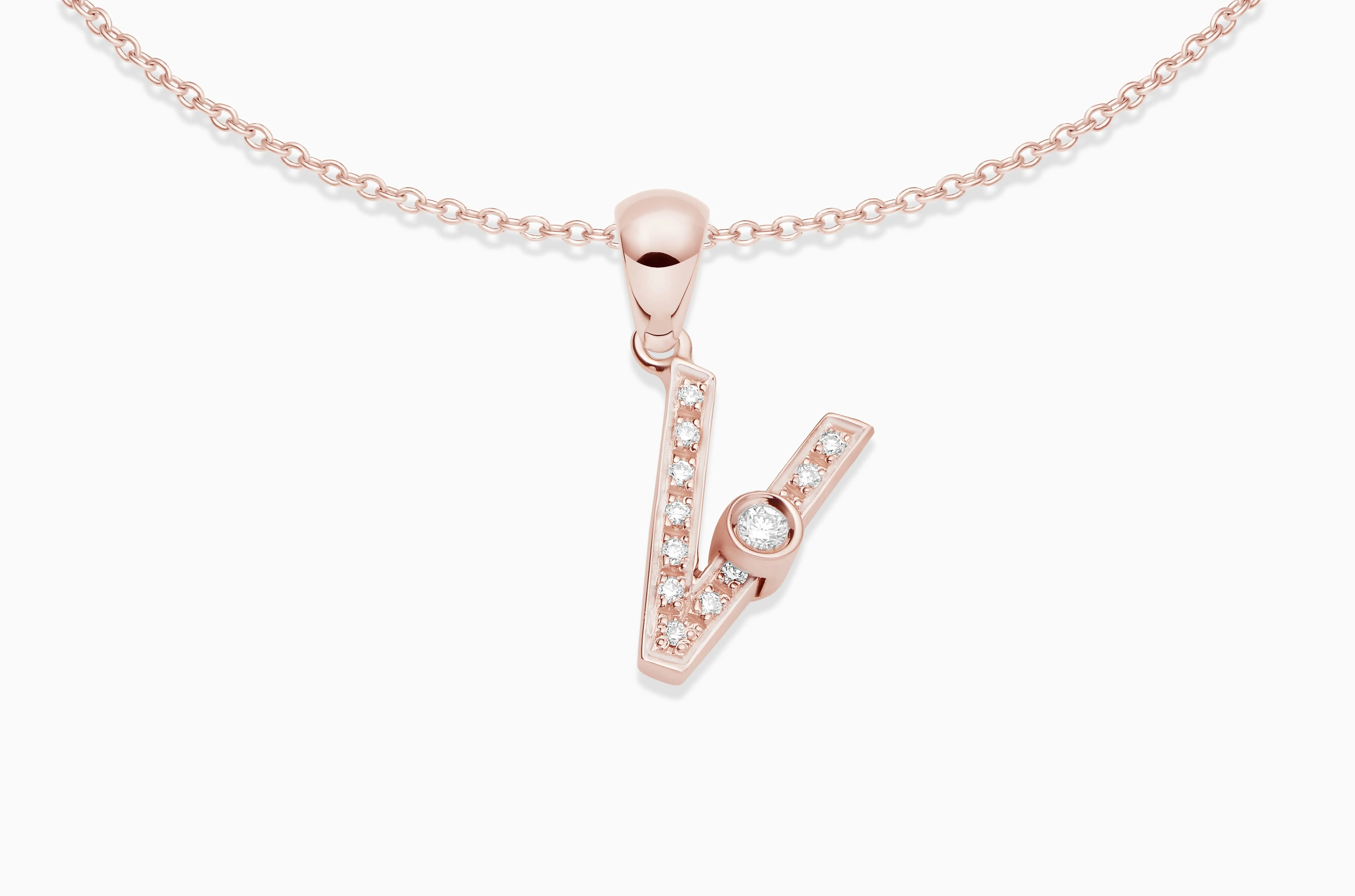 Joujou Diamond Initial Necklace