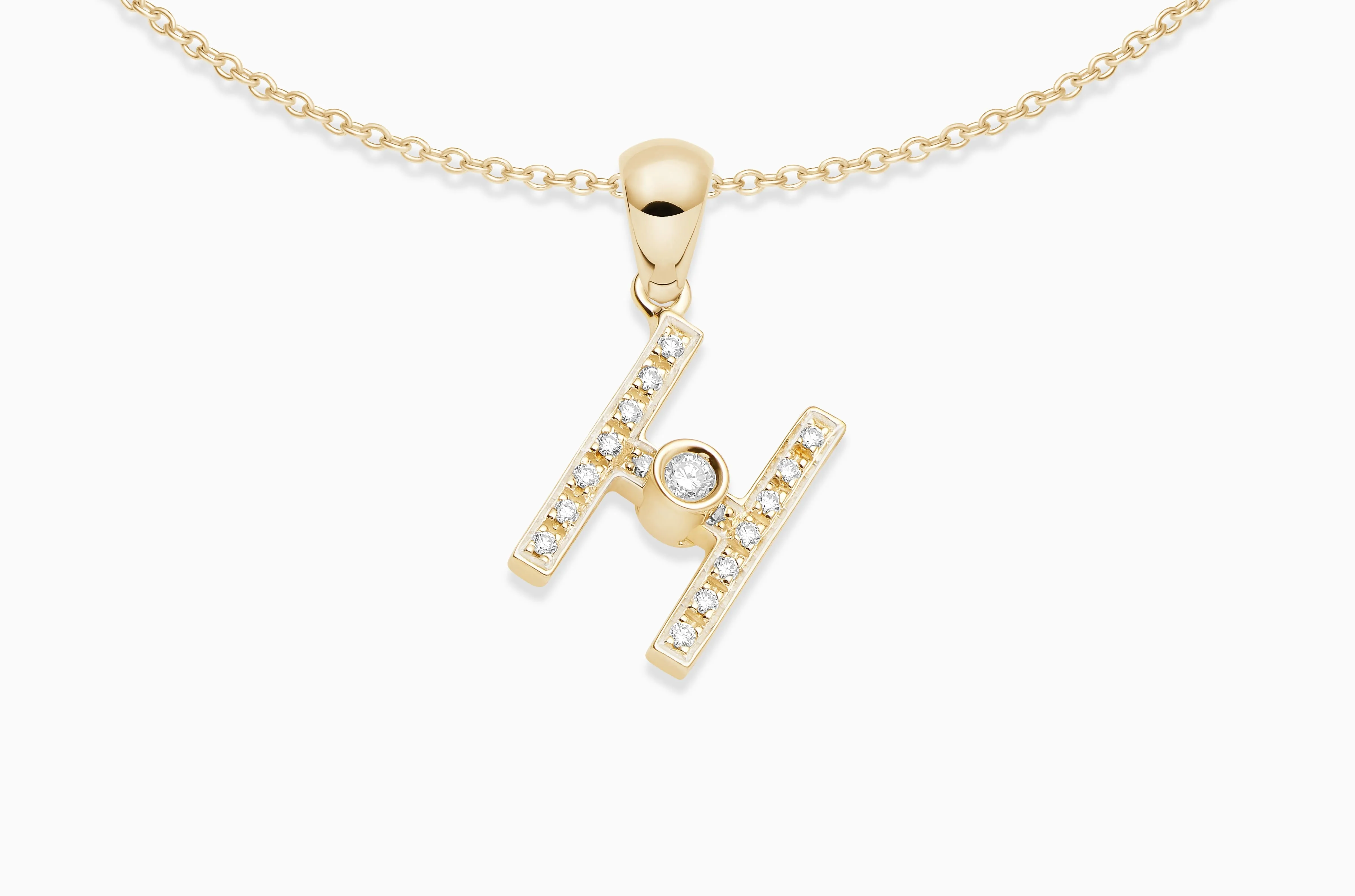 Joujou Diamond Initial Necklace
