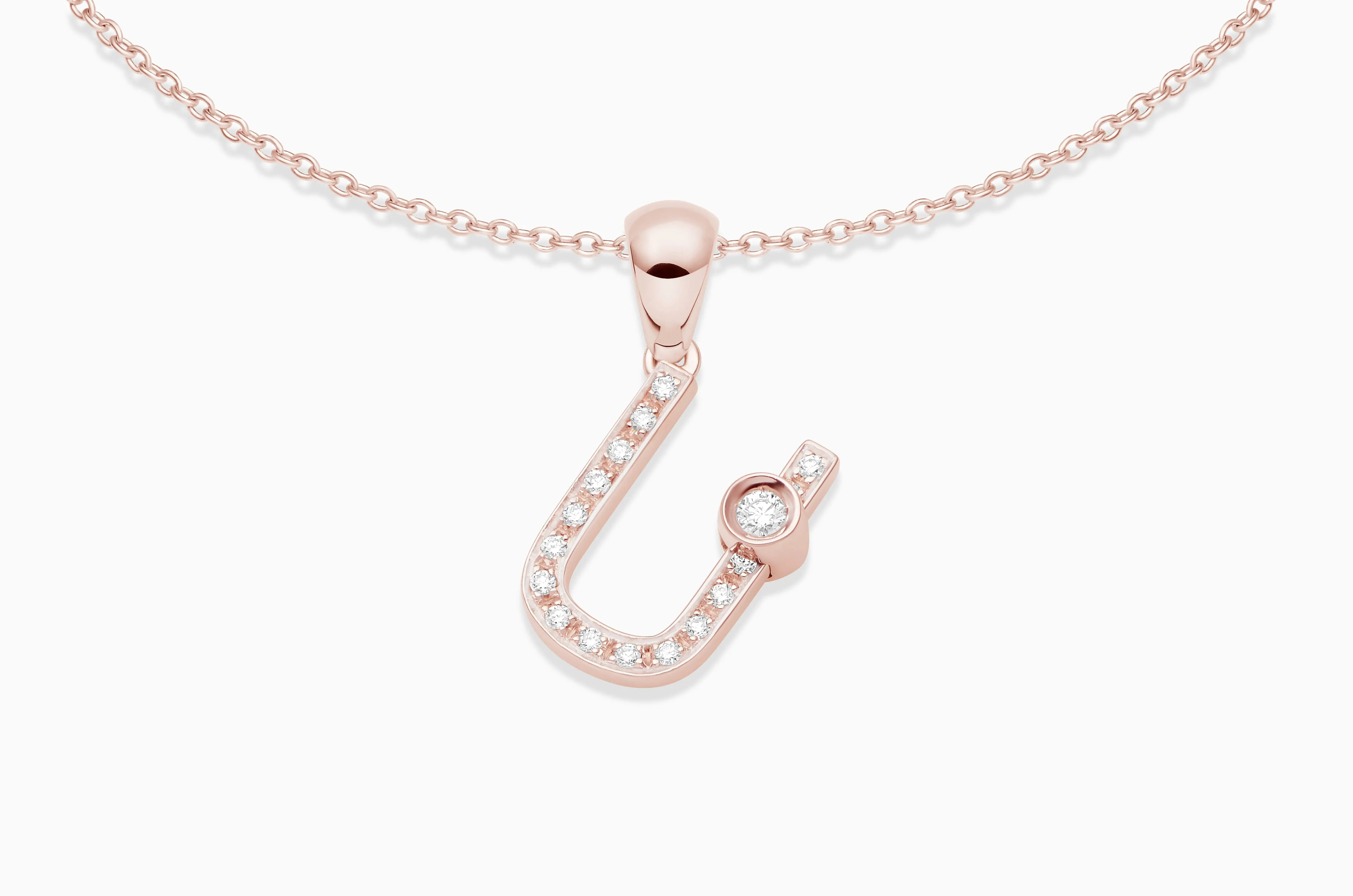 Joujou Diamond Initial Necklace