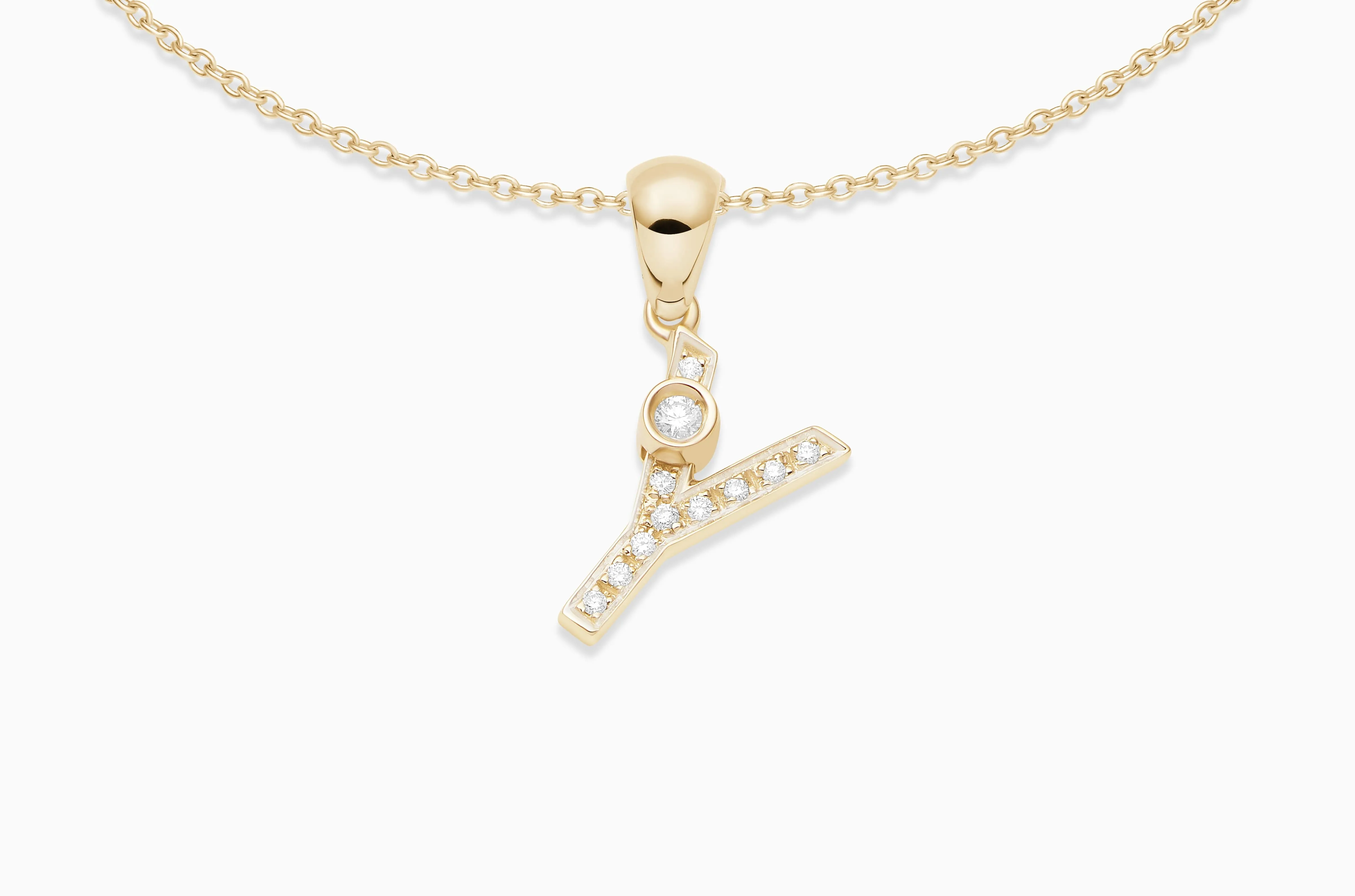 Joujou Diamond Initial Necklace