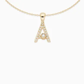 Joujou Diamond Initial Necklace