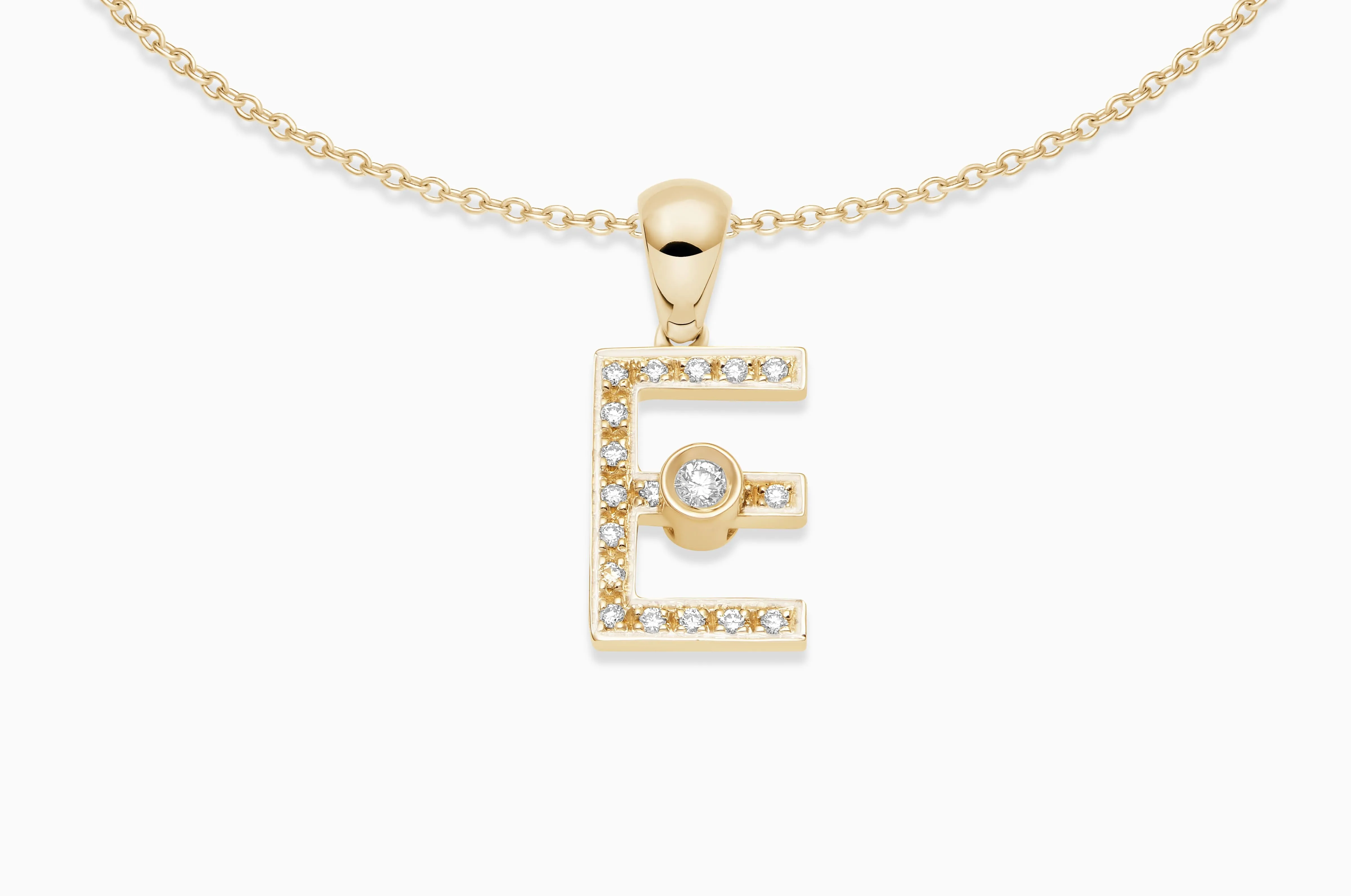 Joujou Diamond Initial Necklace