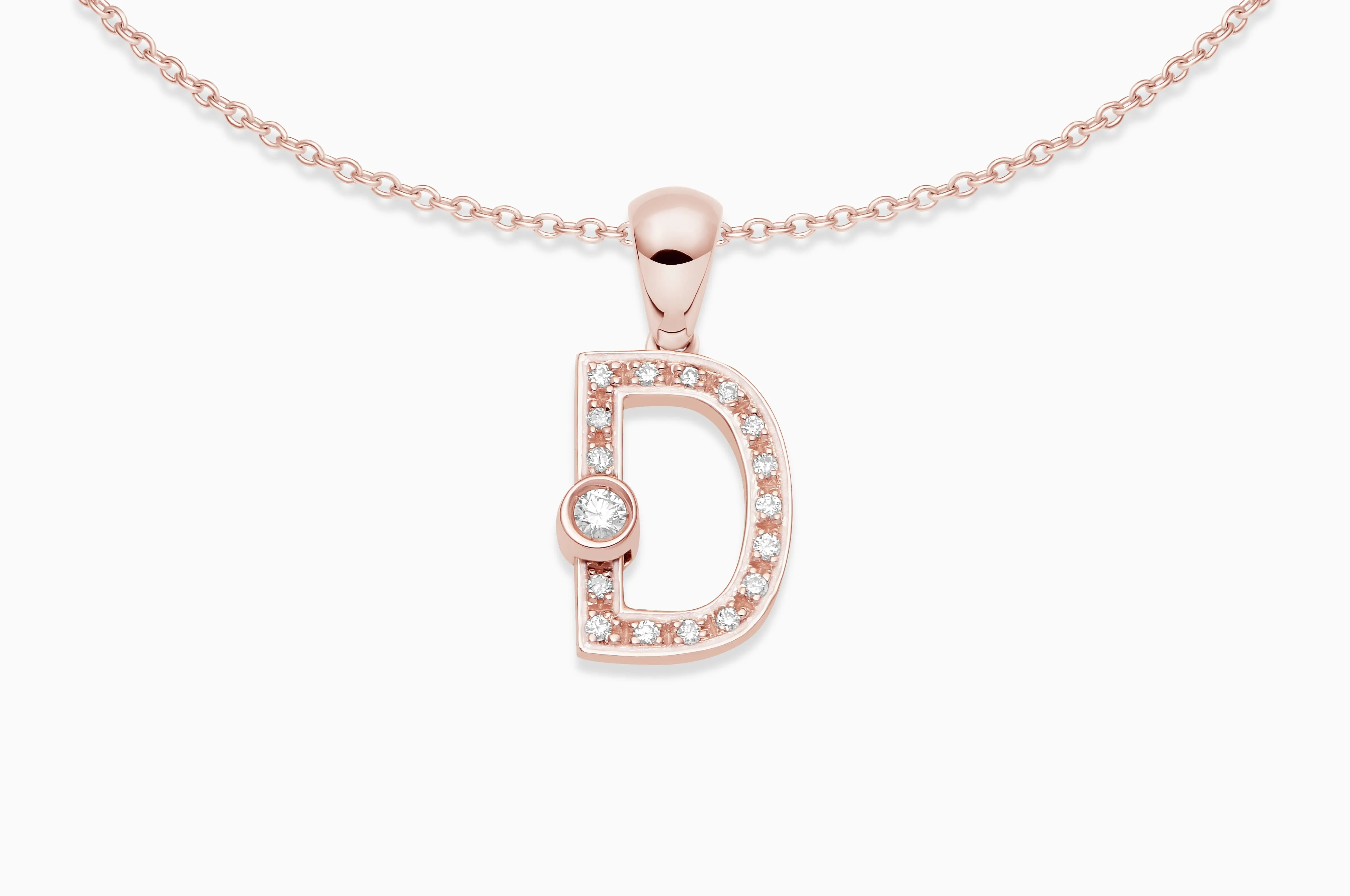 Joujou Diamond Initial Necklace