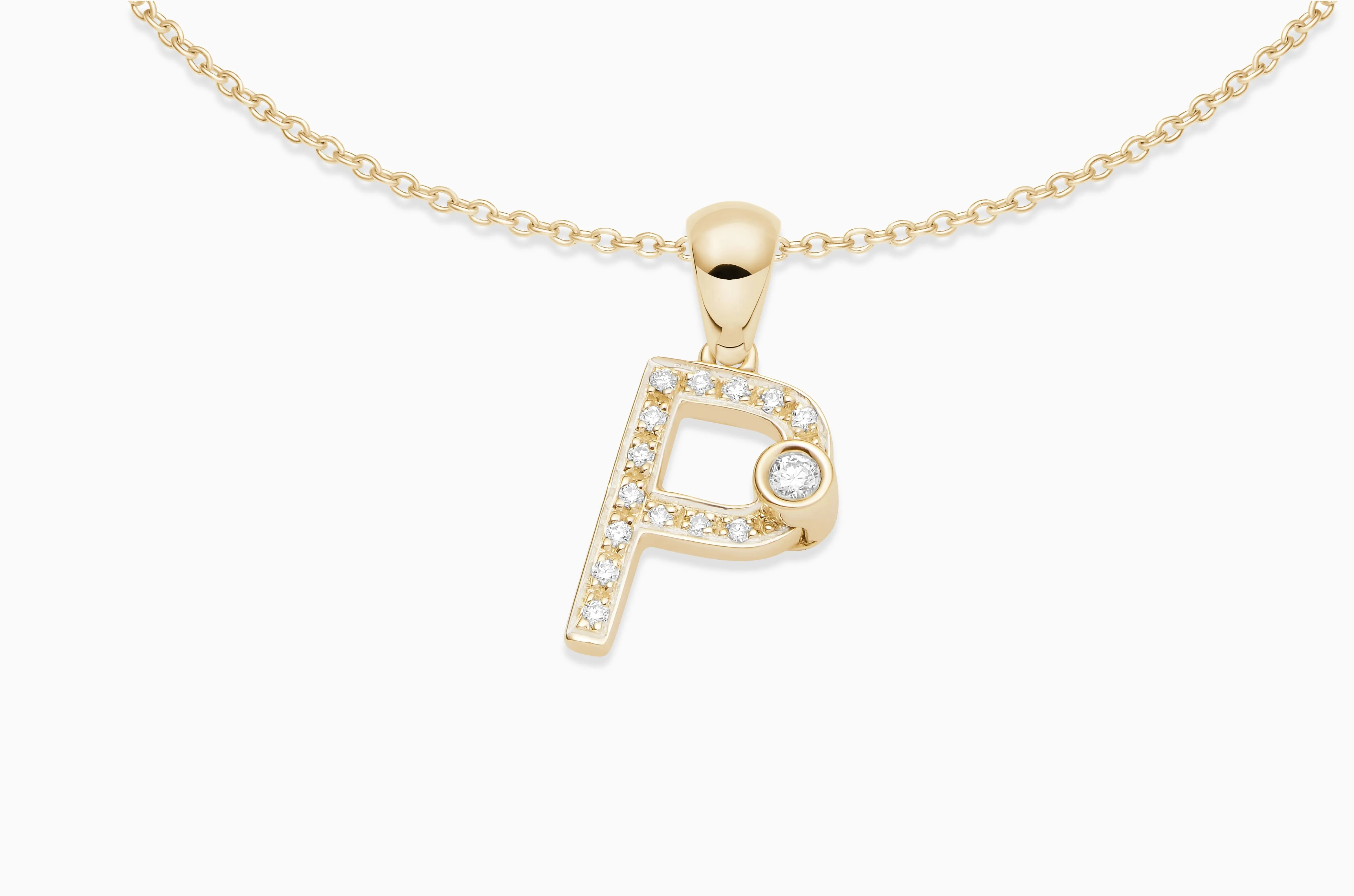 Joujou Diamond Initial Necklace