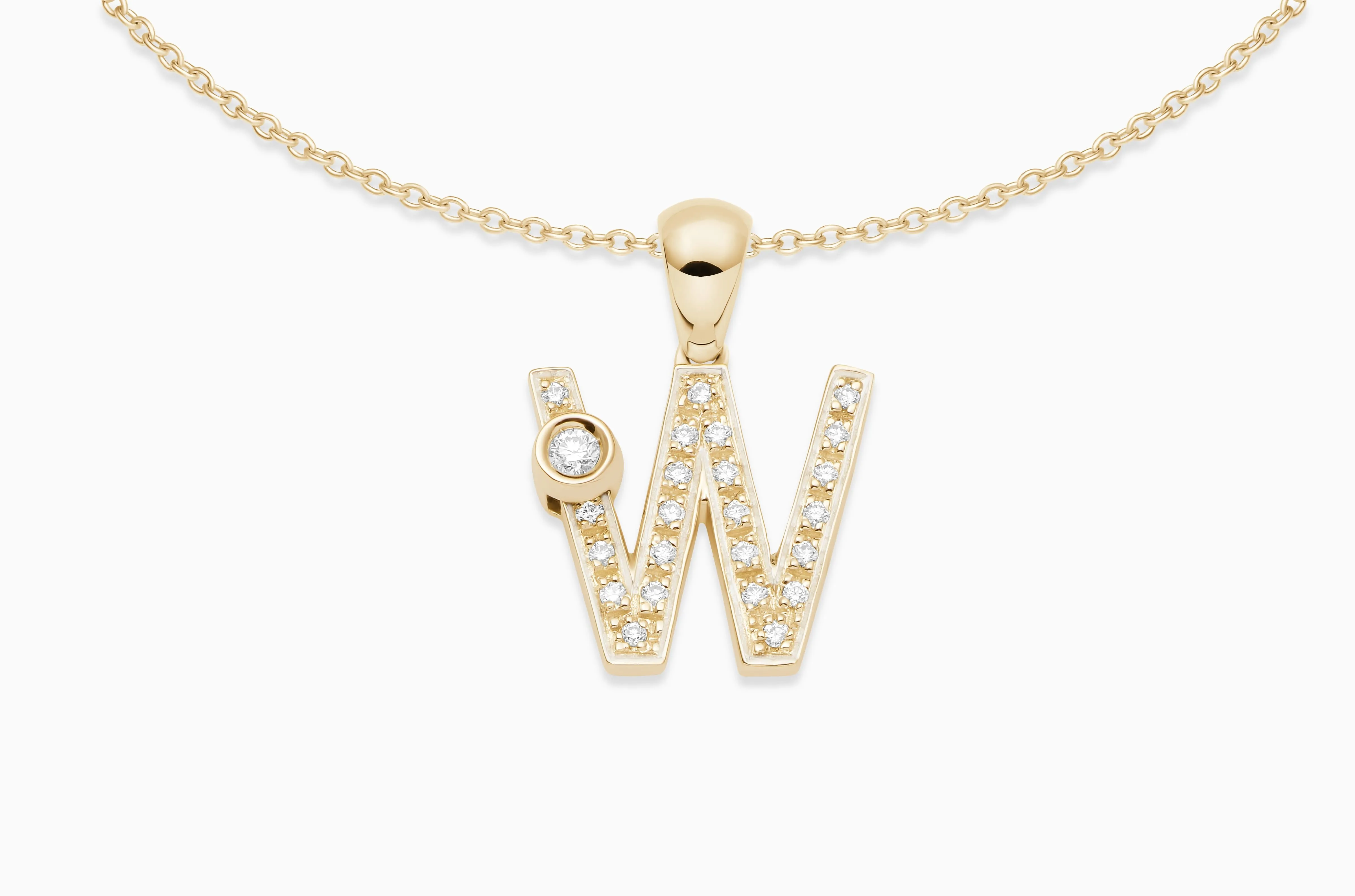 Joujou Diamond Initial Necklace