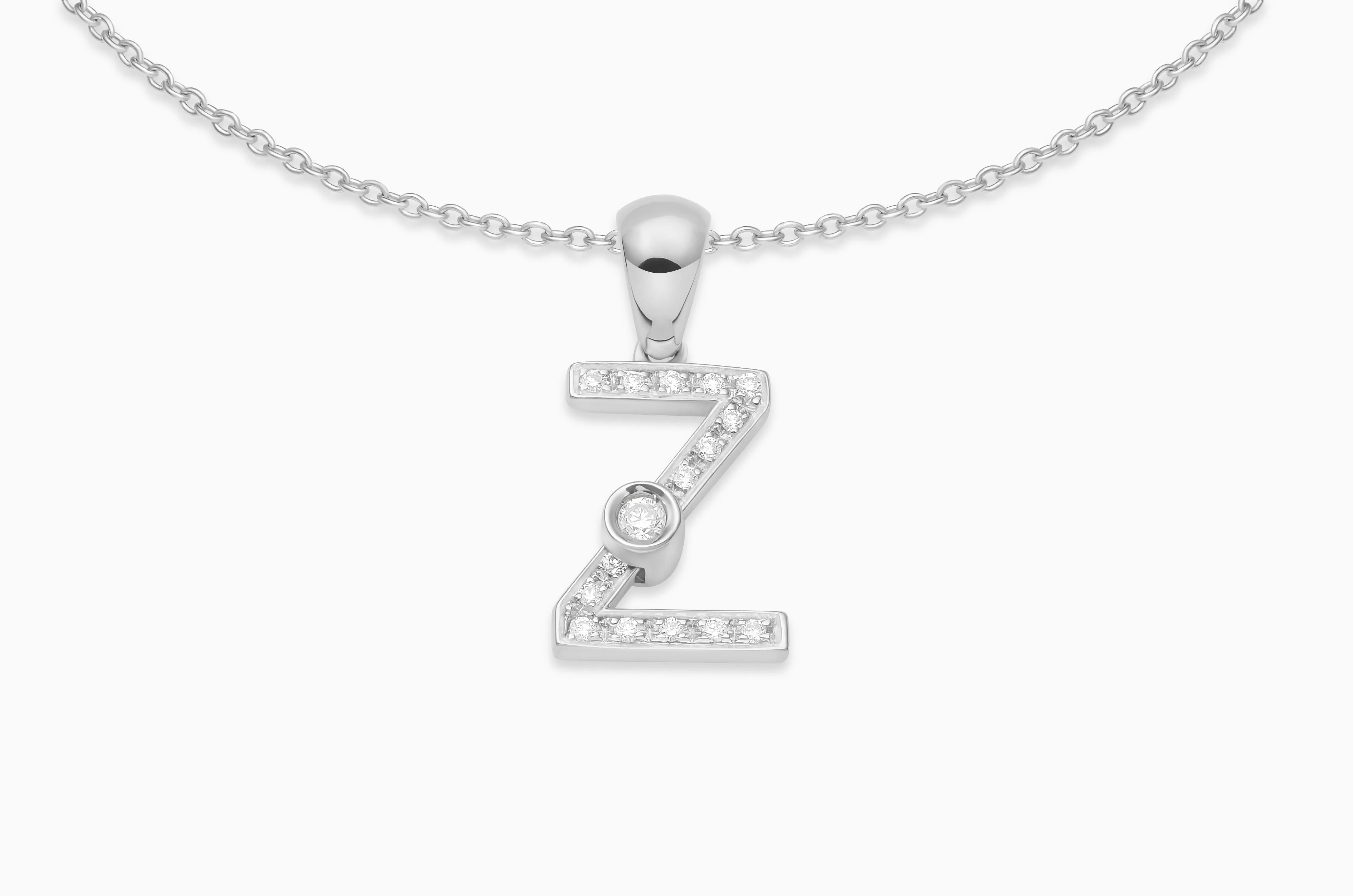 Joujou Diamond Initial Necklace