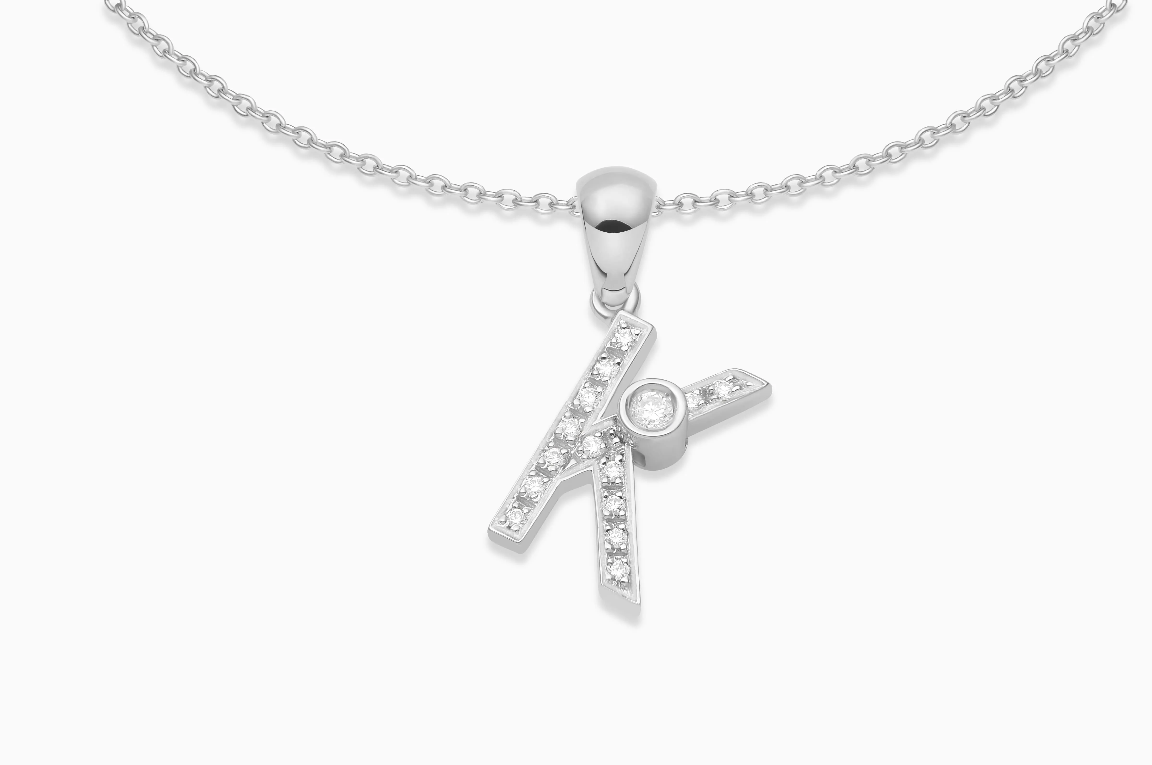 Joujou Diamond Initial Necklace