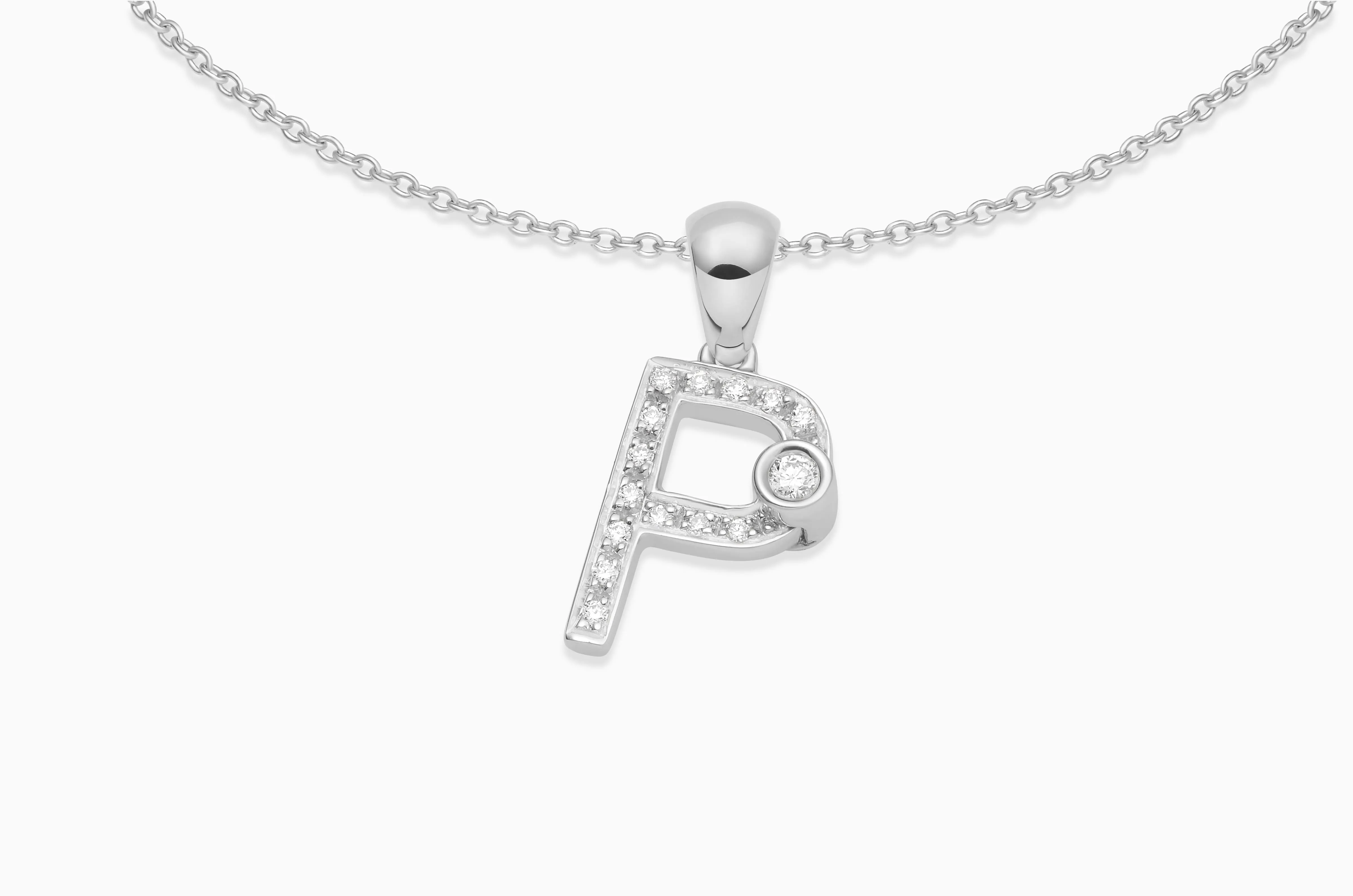 Joujou Diamond Initial Necklace