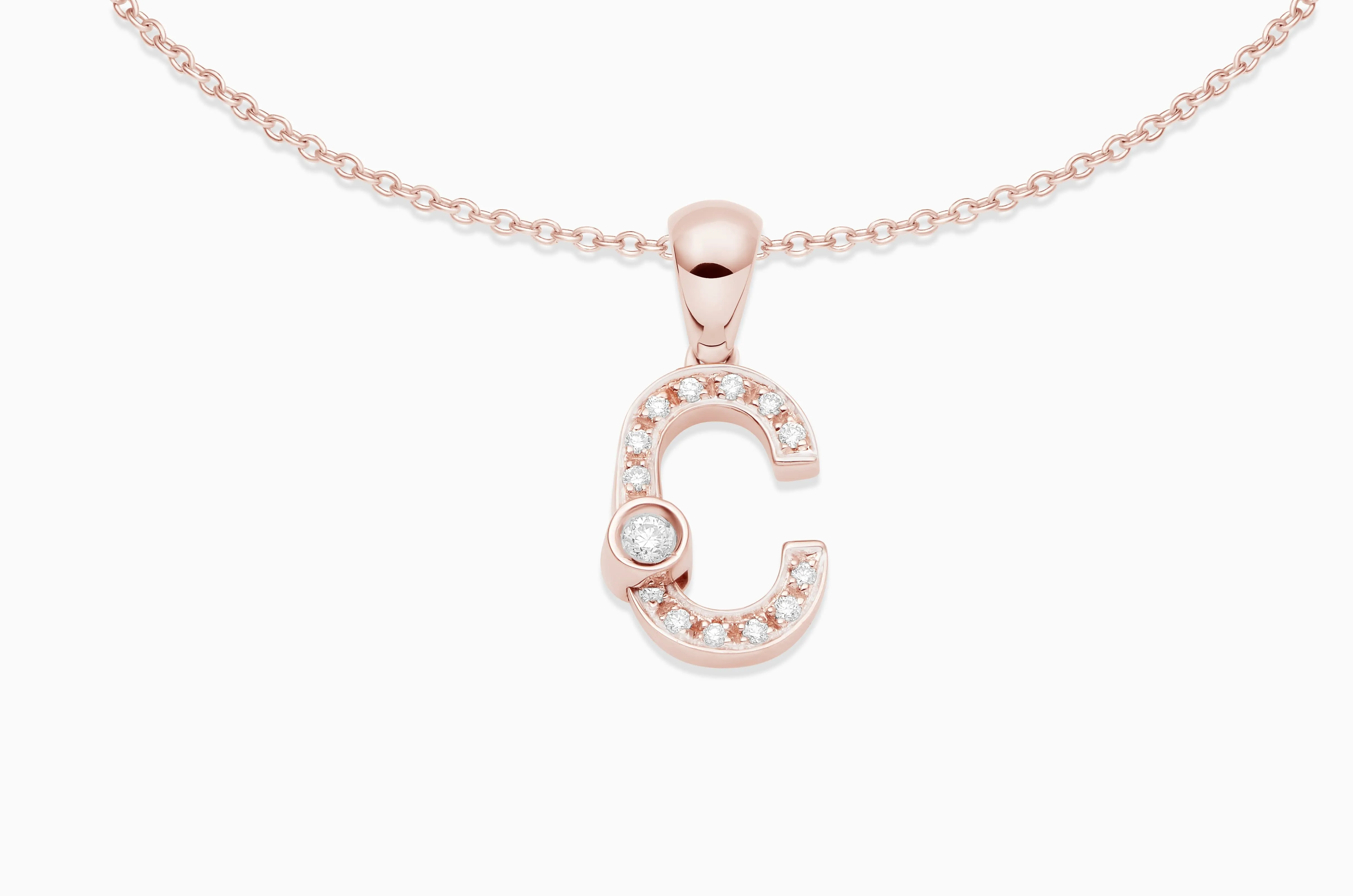 Joujou Diamond Initial Necklace