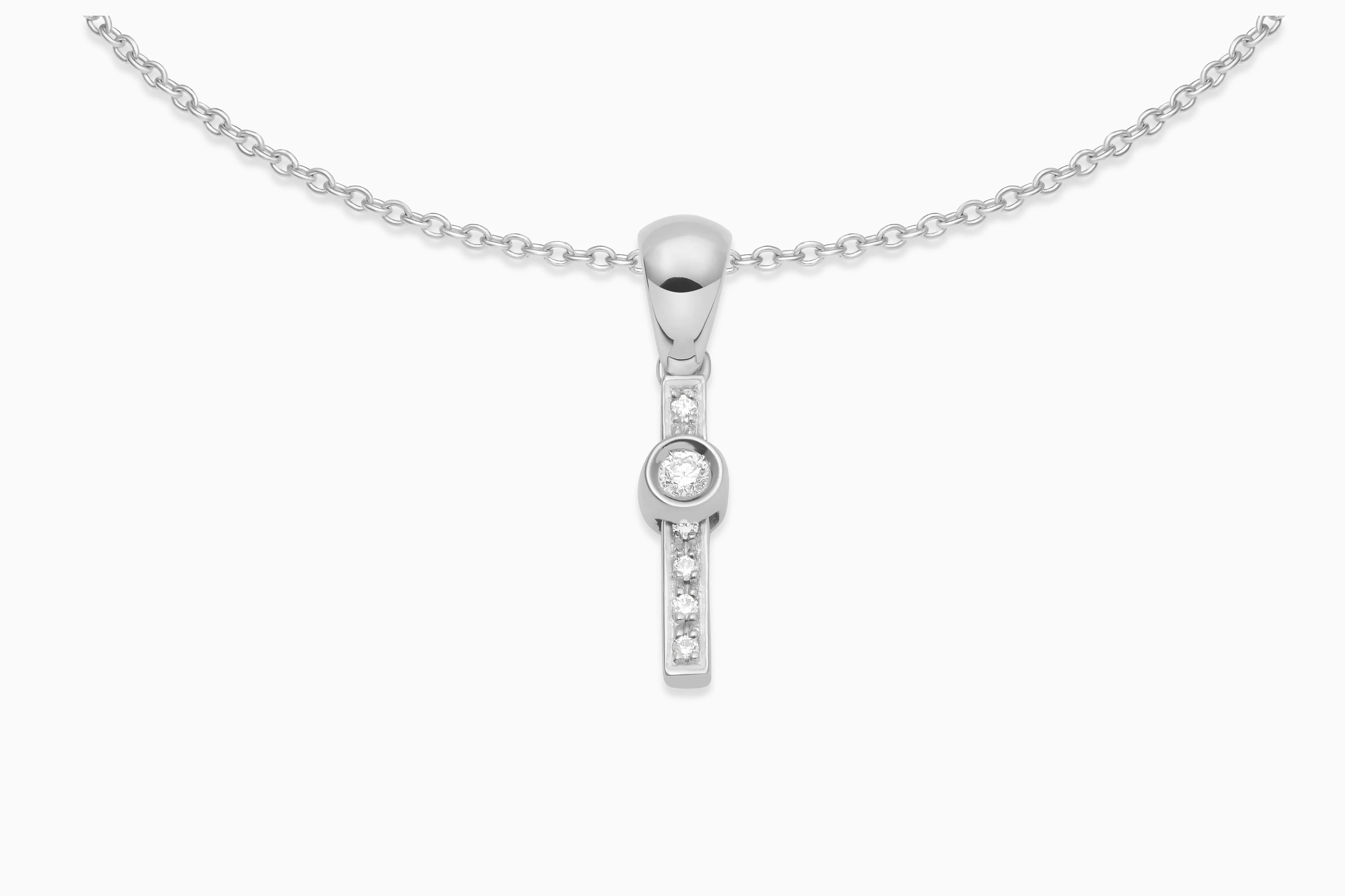 Joujou Diamond Initial Necklace