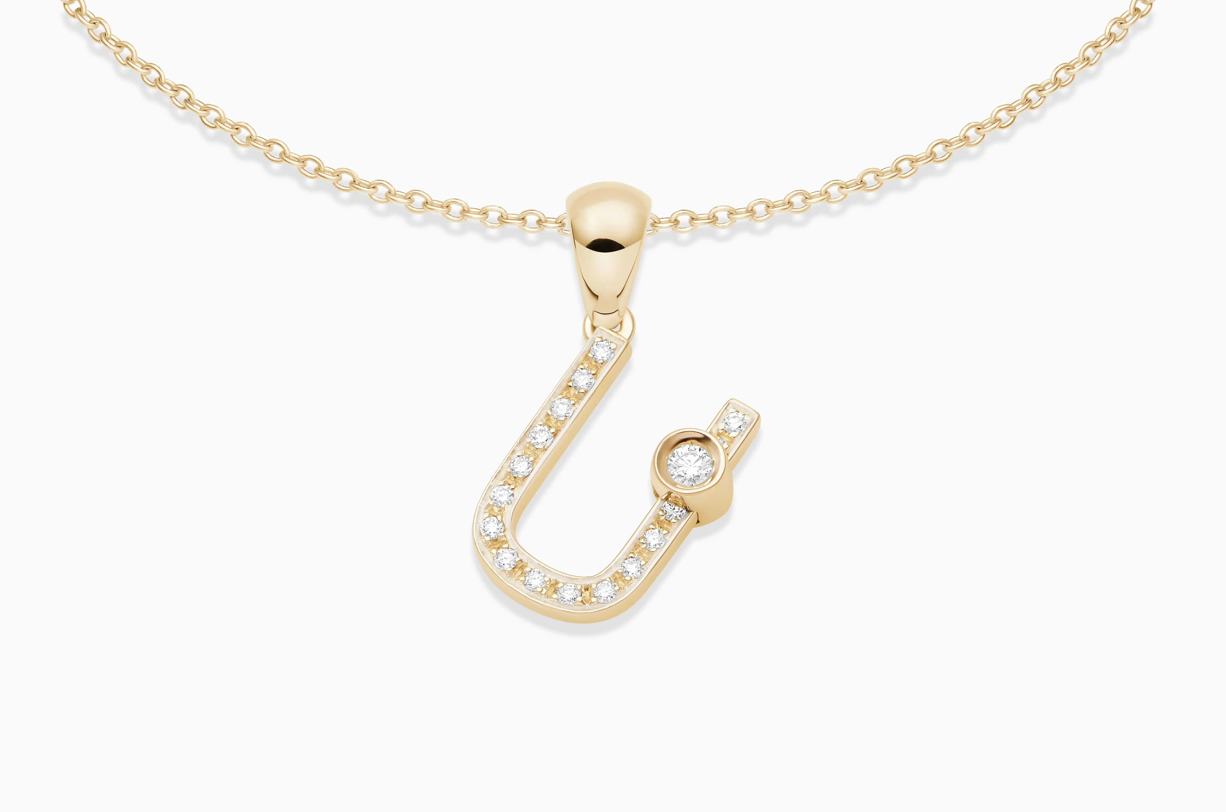 Joujou Diamond Initial Necklace