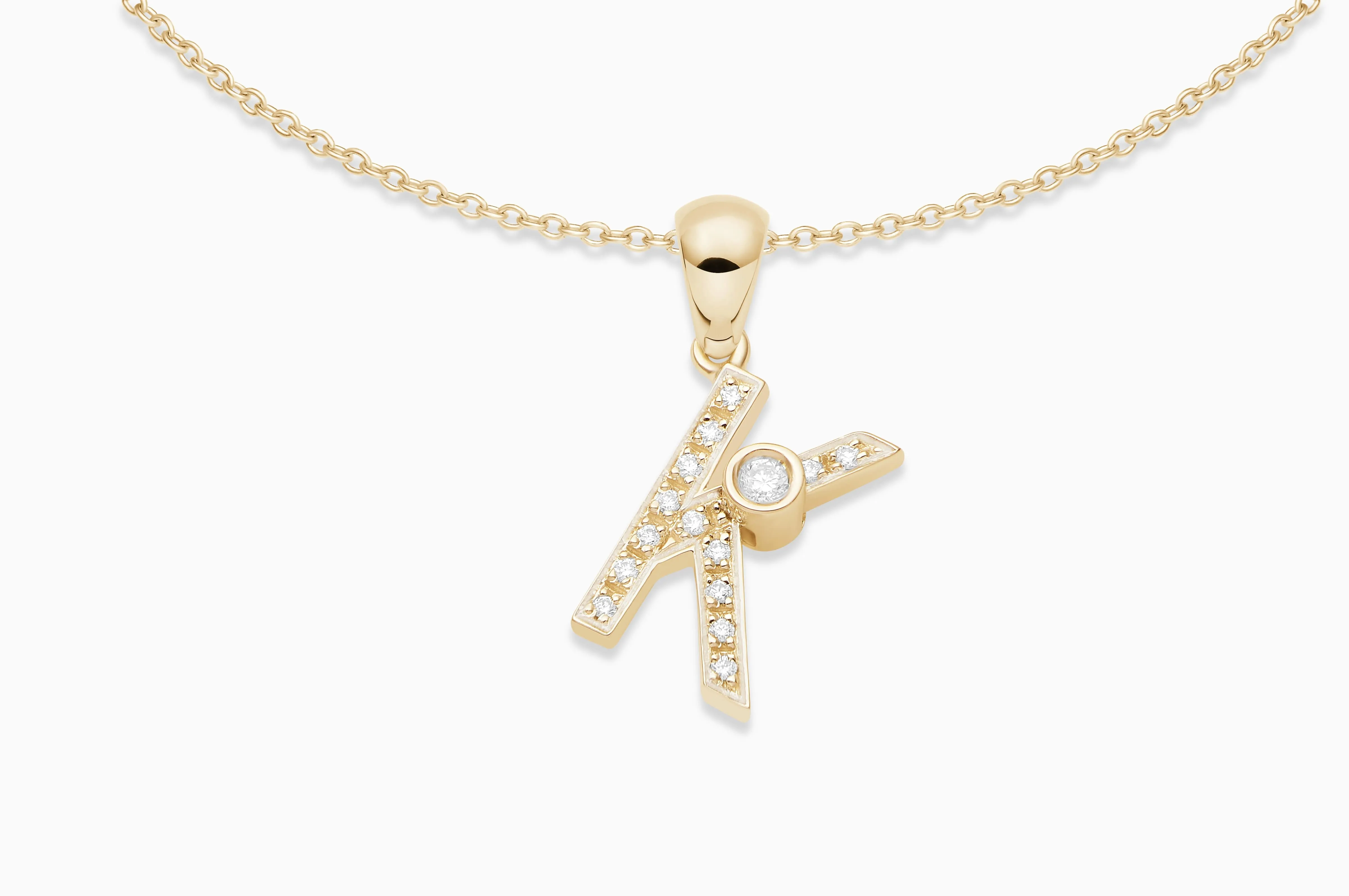 Joujou Diamond Initial Necklace