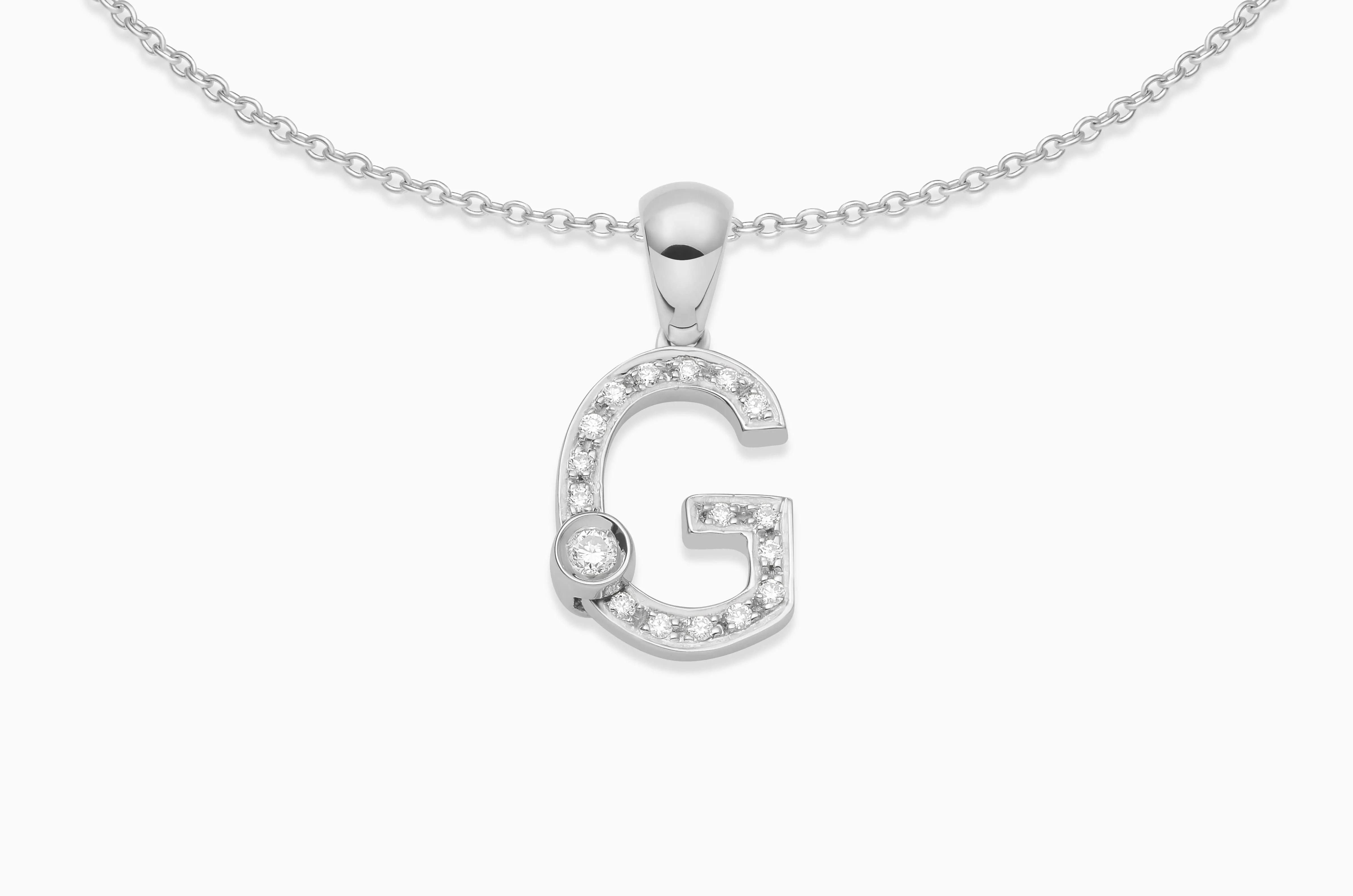 Joujou Diamond Initial Necklace
