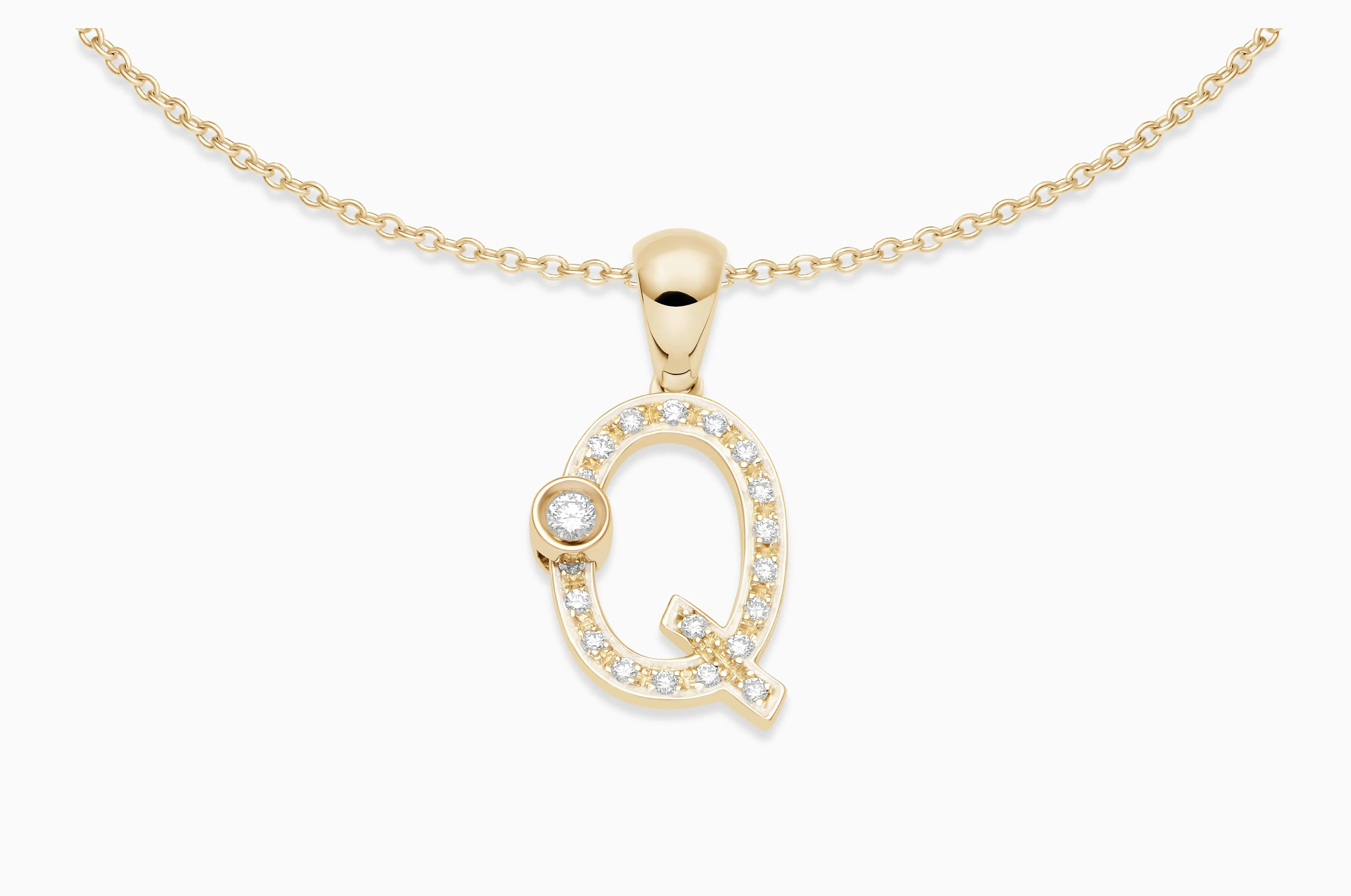 Joujou Diamond Initial Necklace