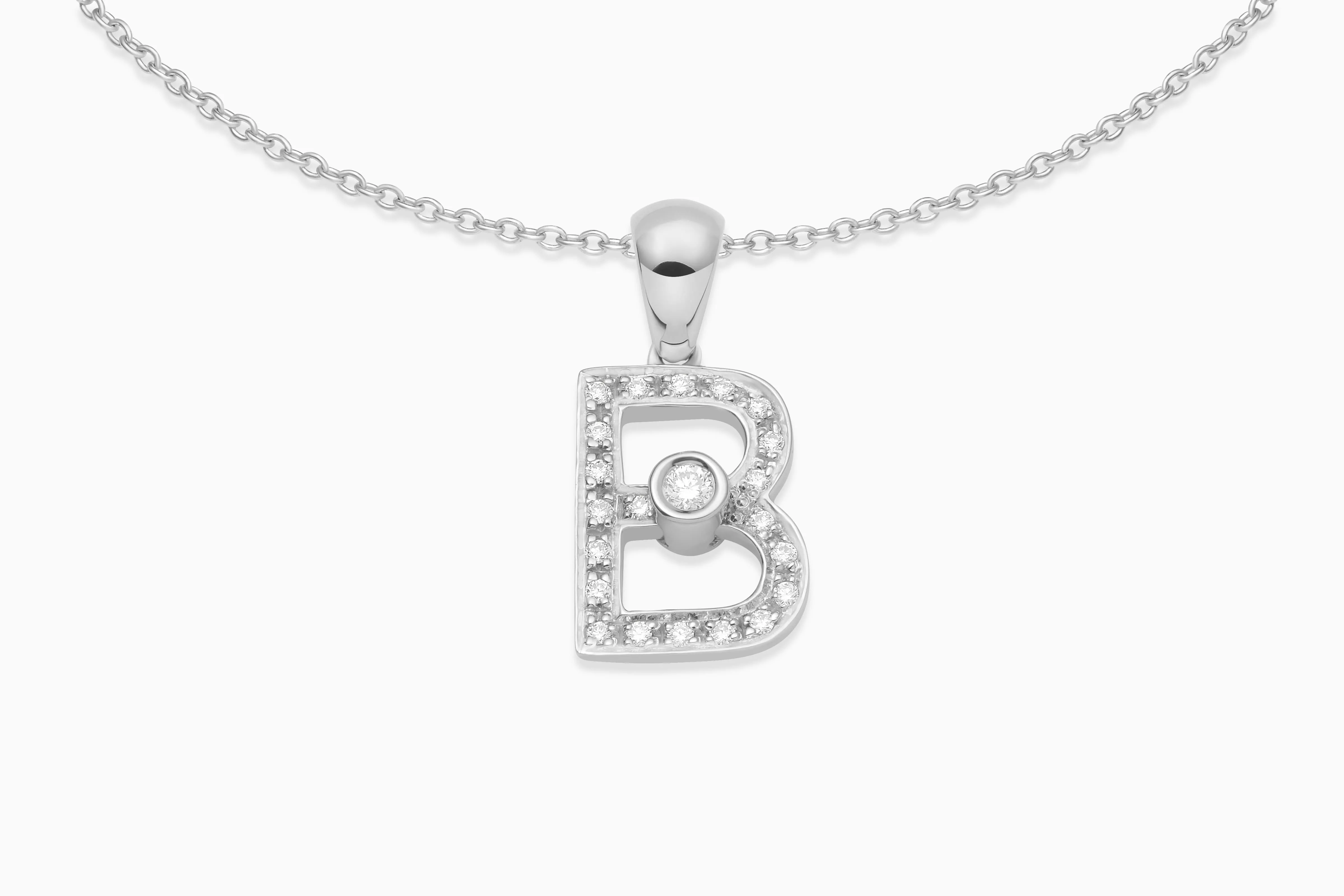 Joujou Diamond Initial Necklace