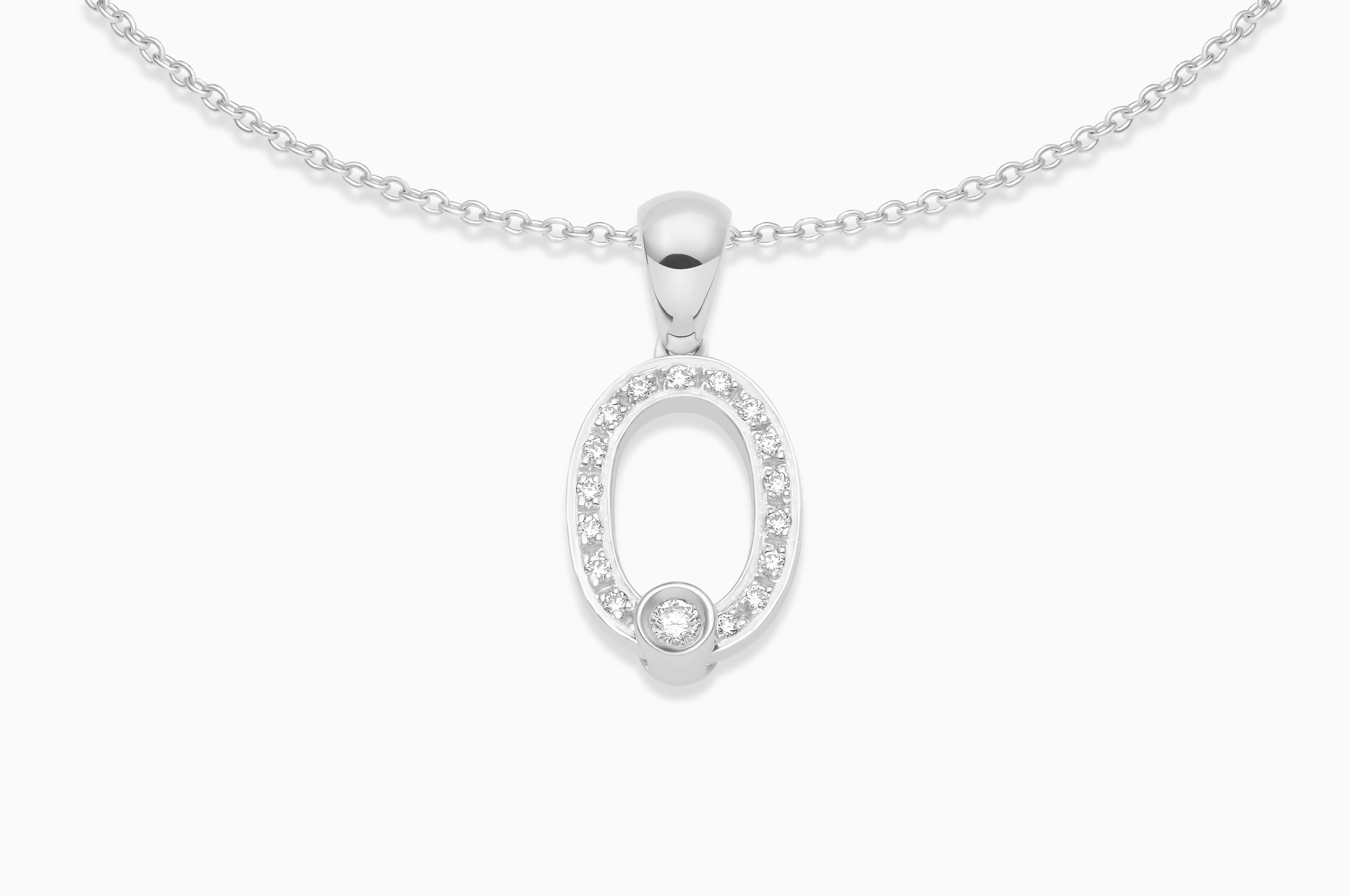 Joujou Diamond Initial Necklace