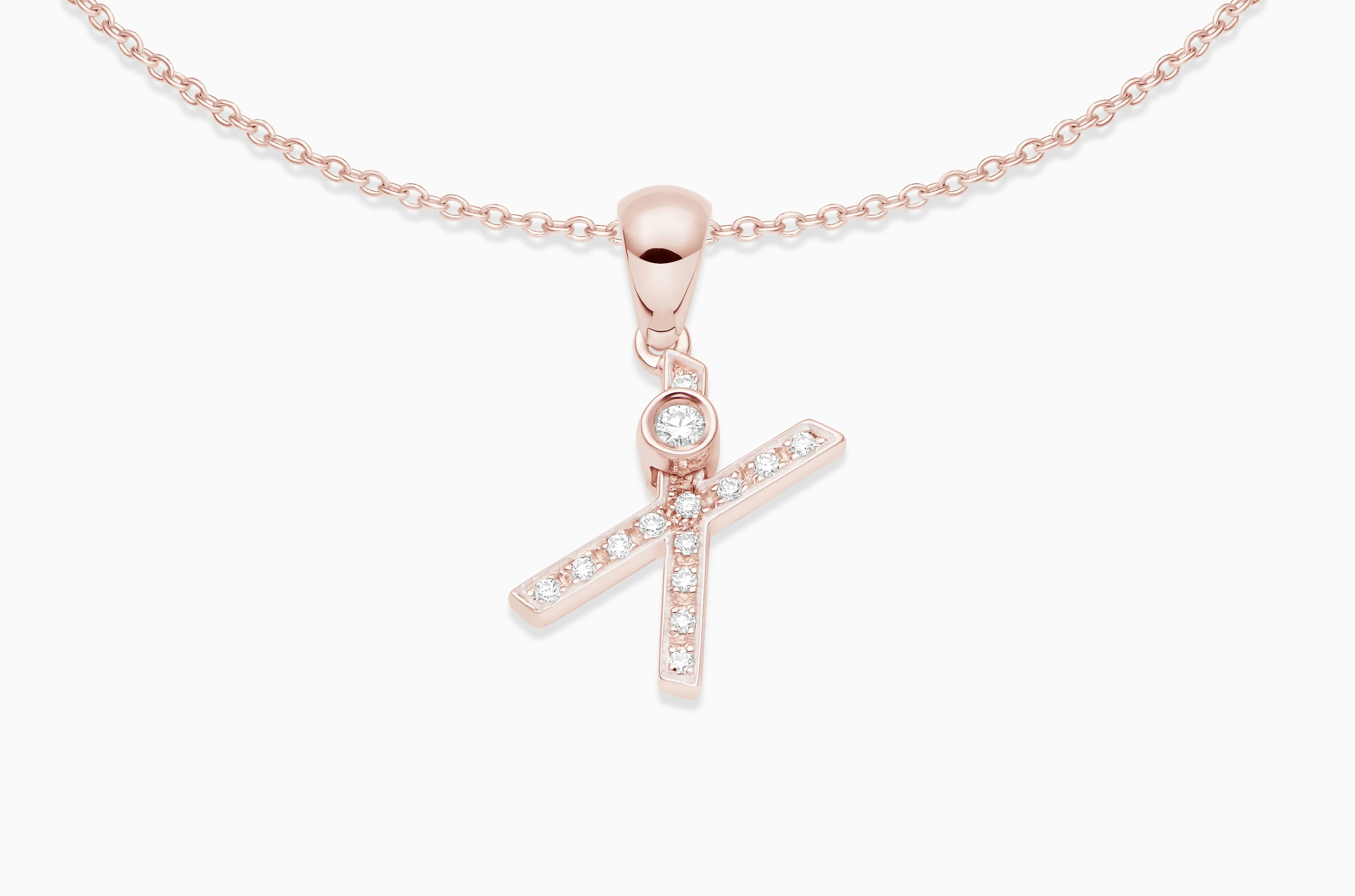 Joujou Diamond Initial Necklace