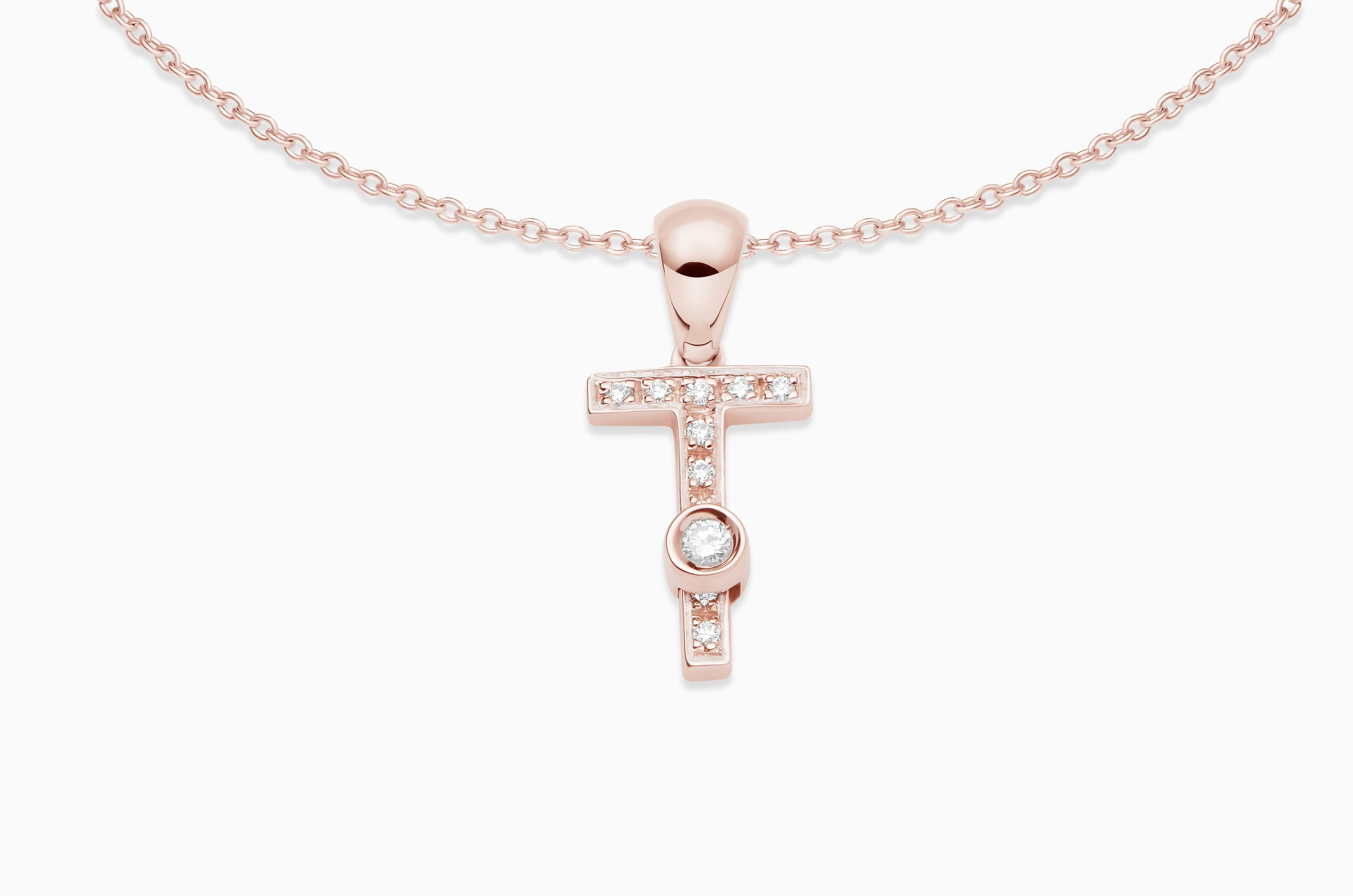 Joujou Diamond Initial Necklace