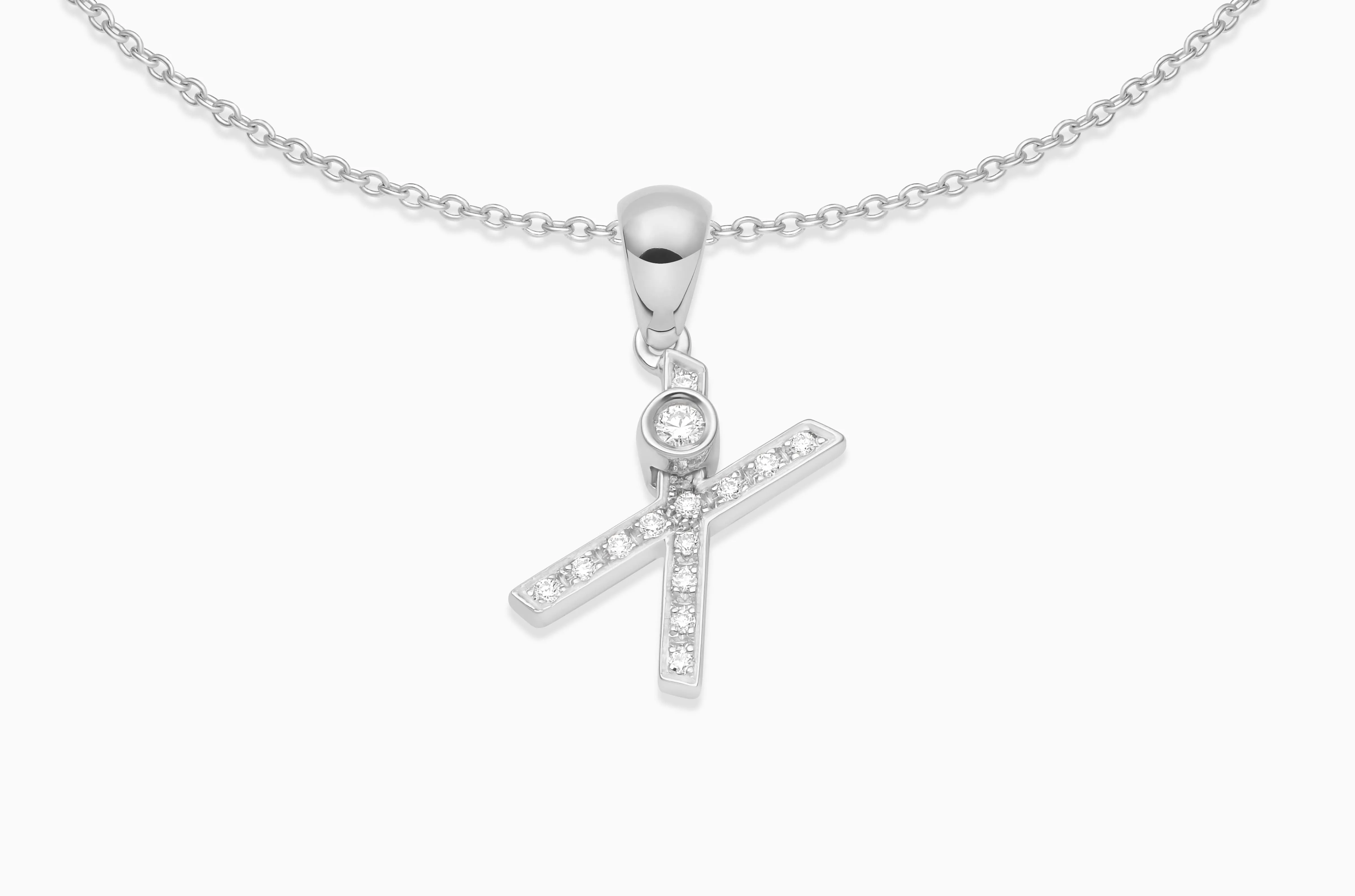 Joujou Diamond Initial Necklace