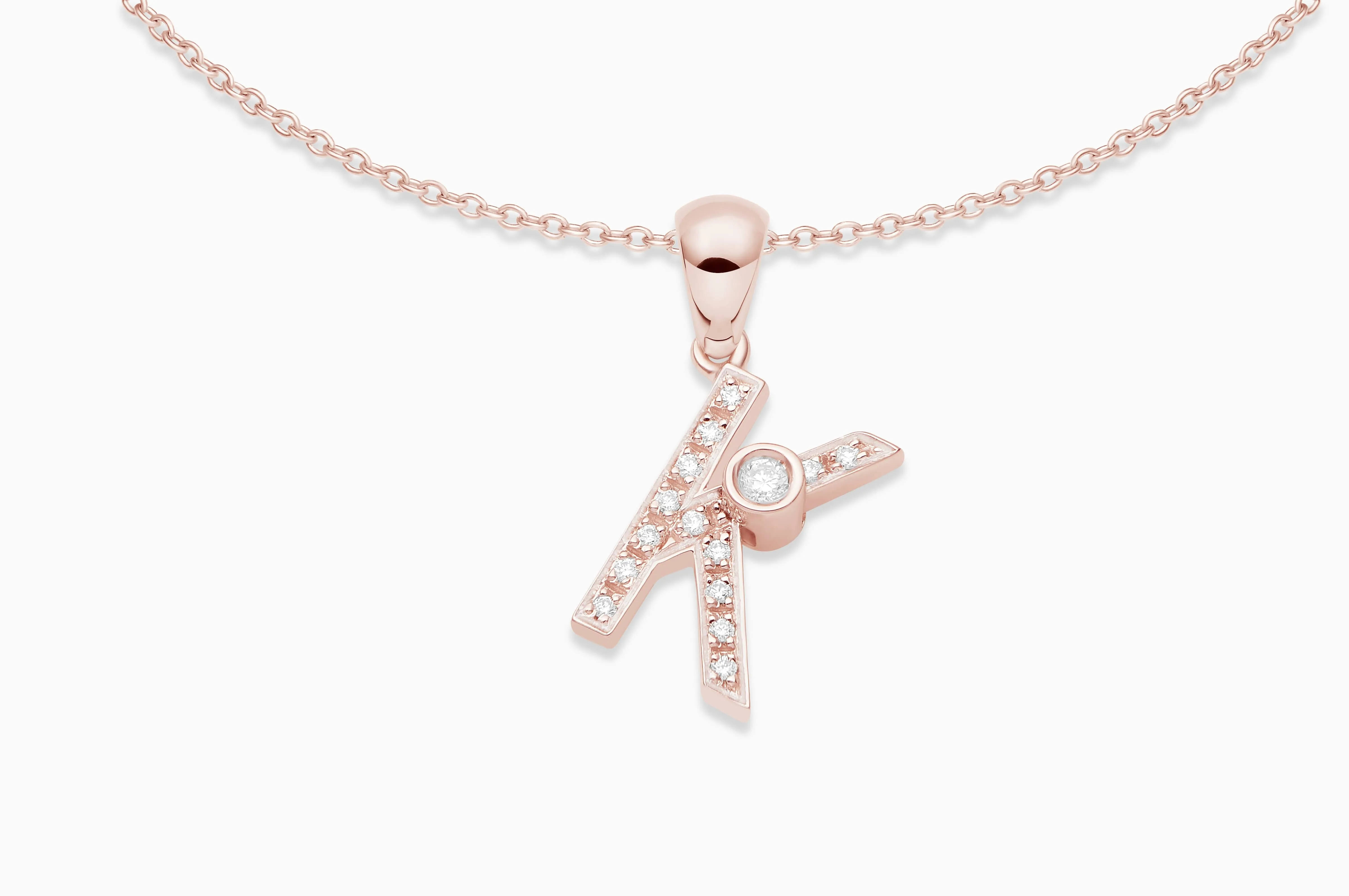 Joujou Diamond Initial Necklace