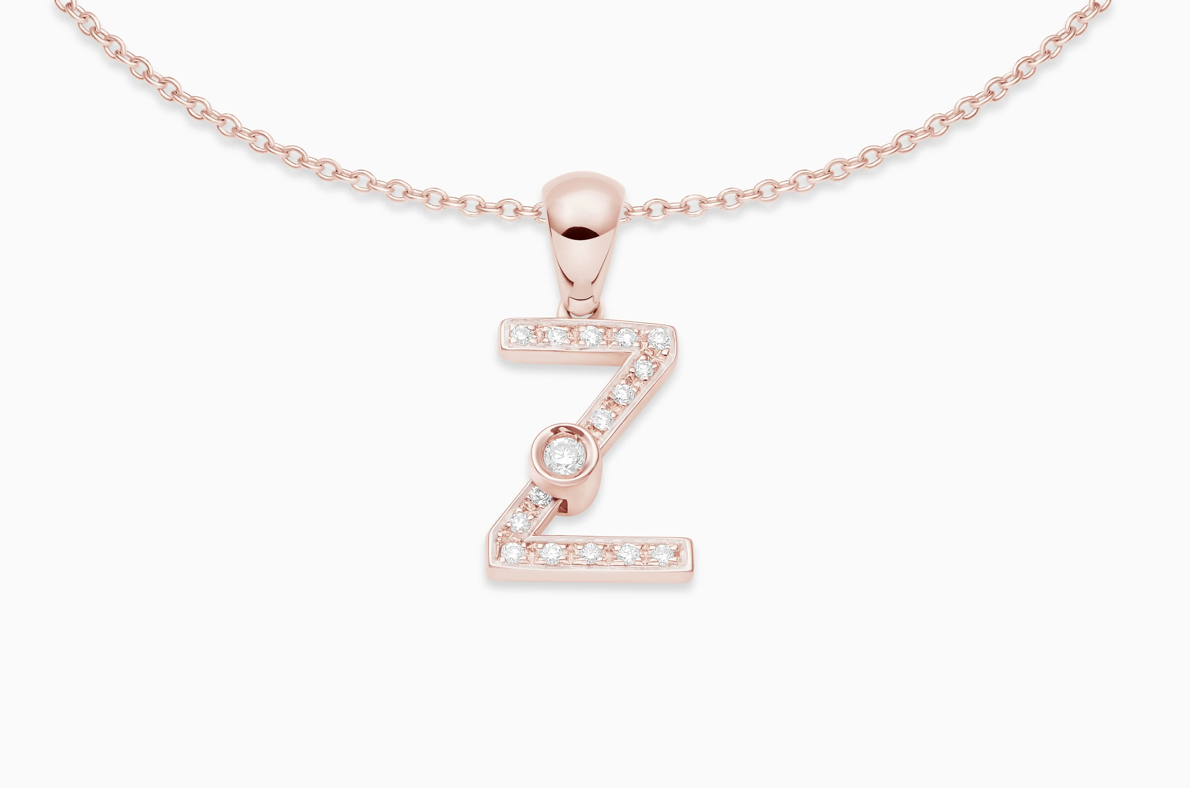 Joujou Diamond Initial Necklace