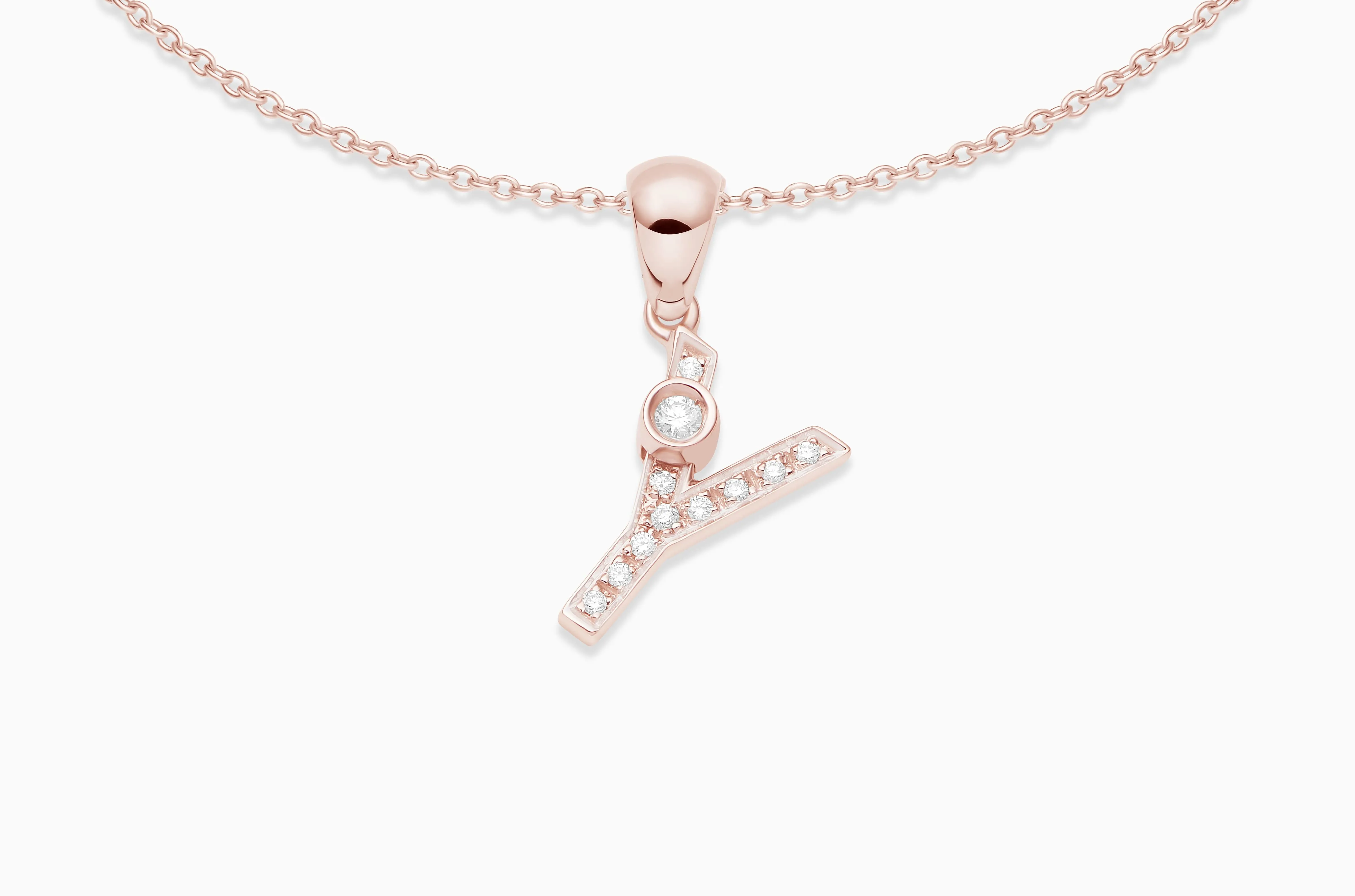Joujou Diamond Initial Necklace