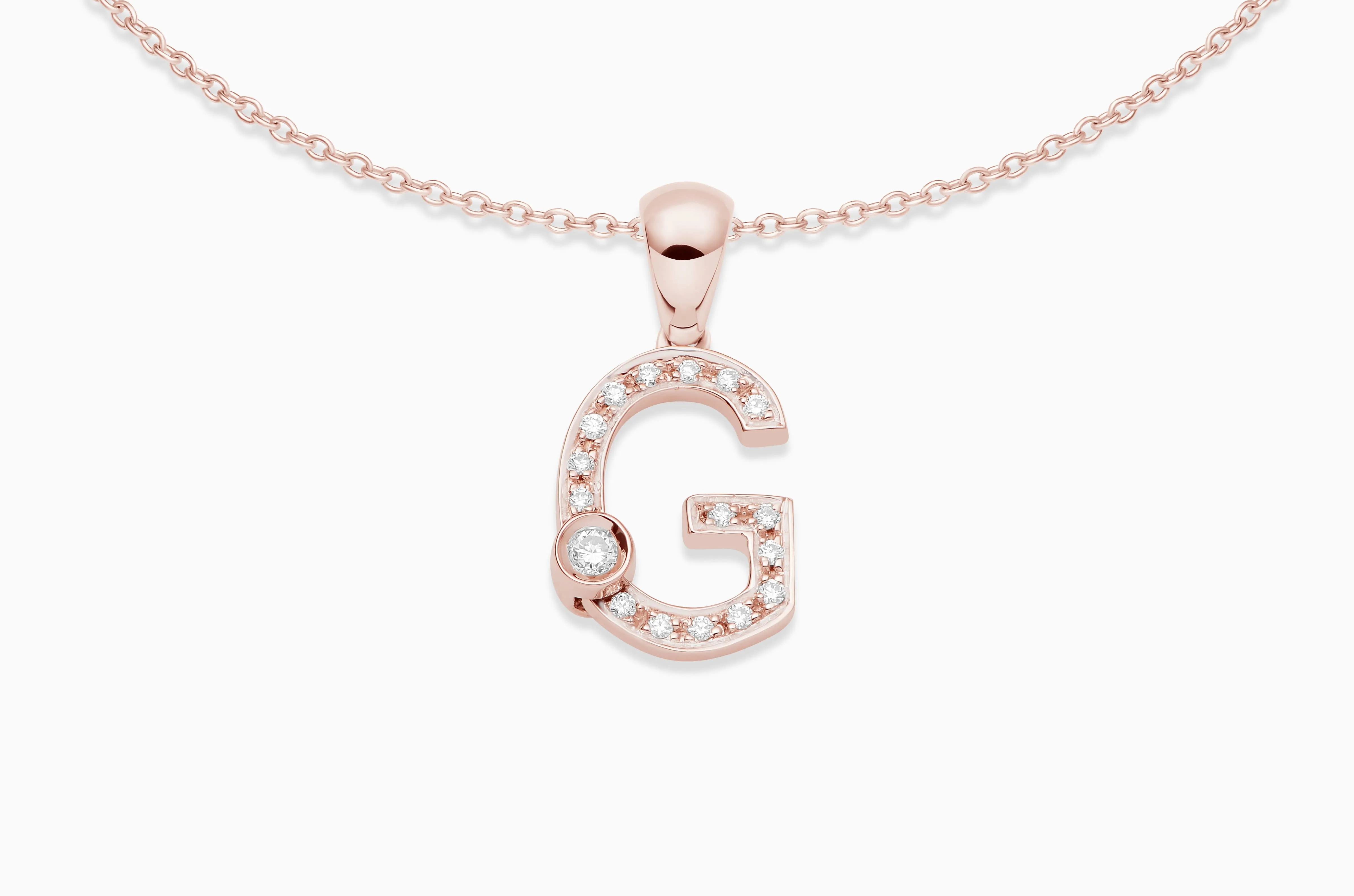 Joujou Diamond Initial Necklace