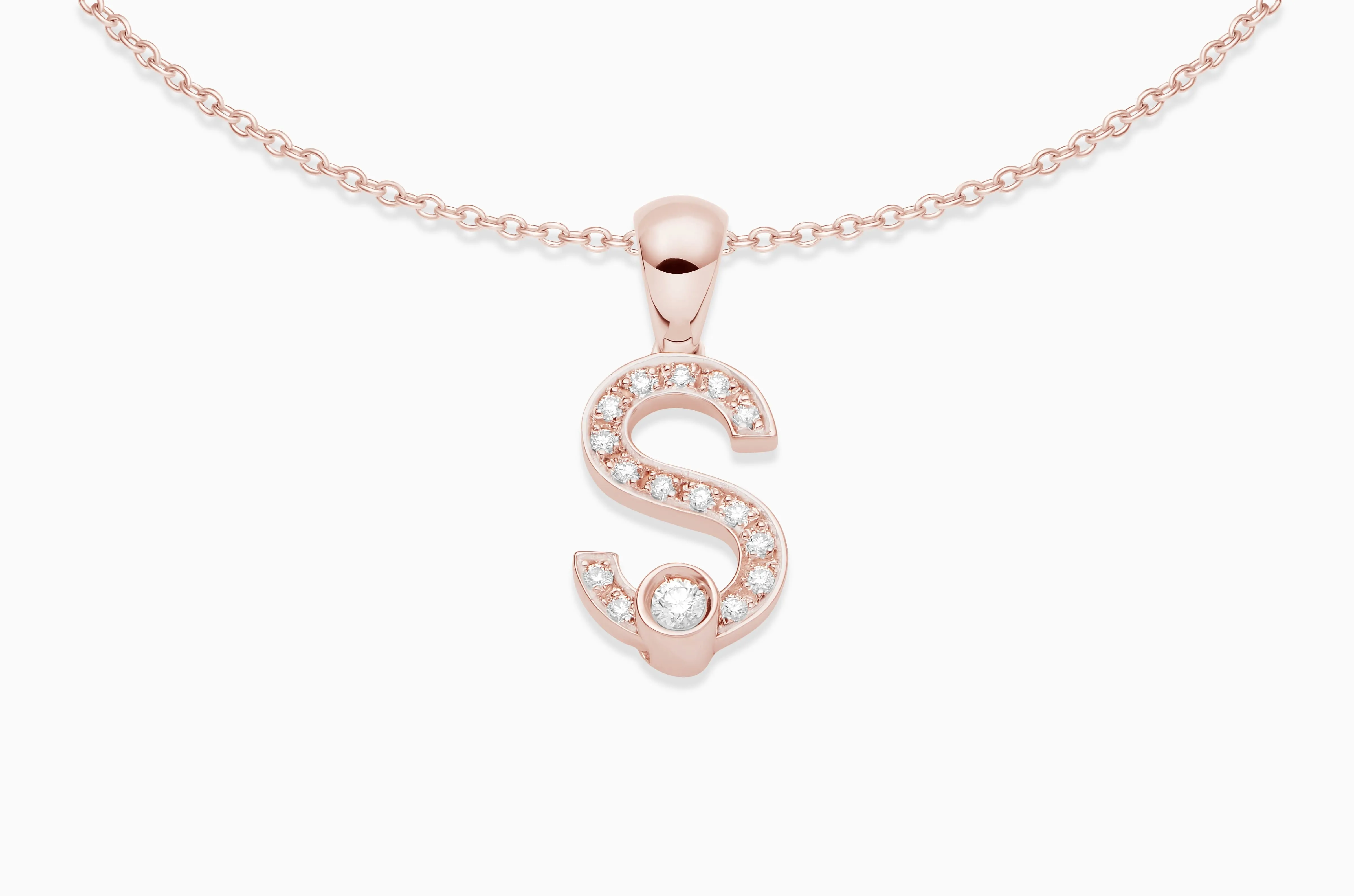 Joujou Diamond Initial Necklace