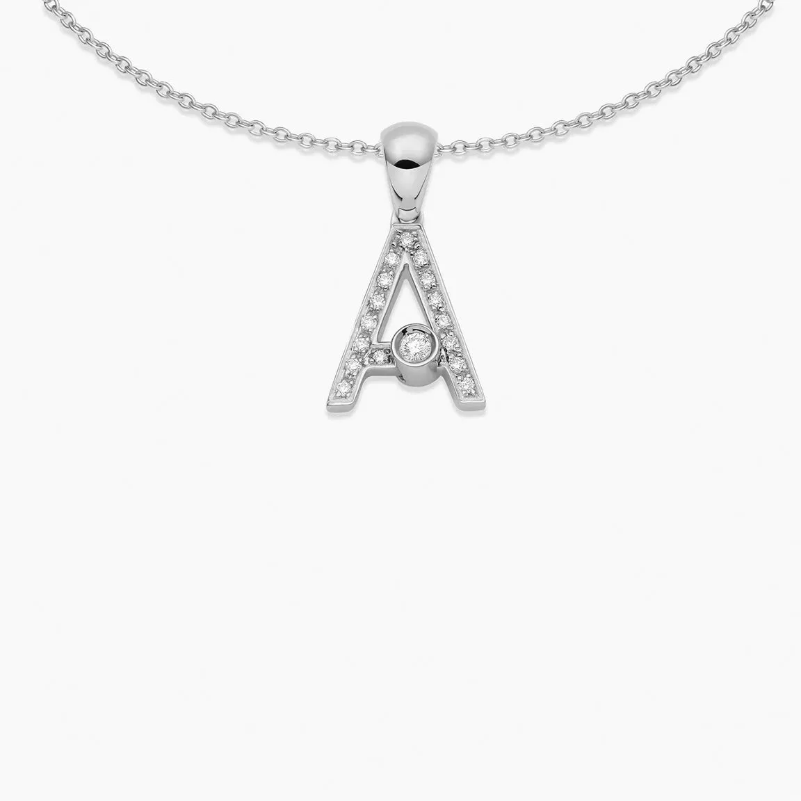 Joujou Diamond Initial Necklace