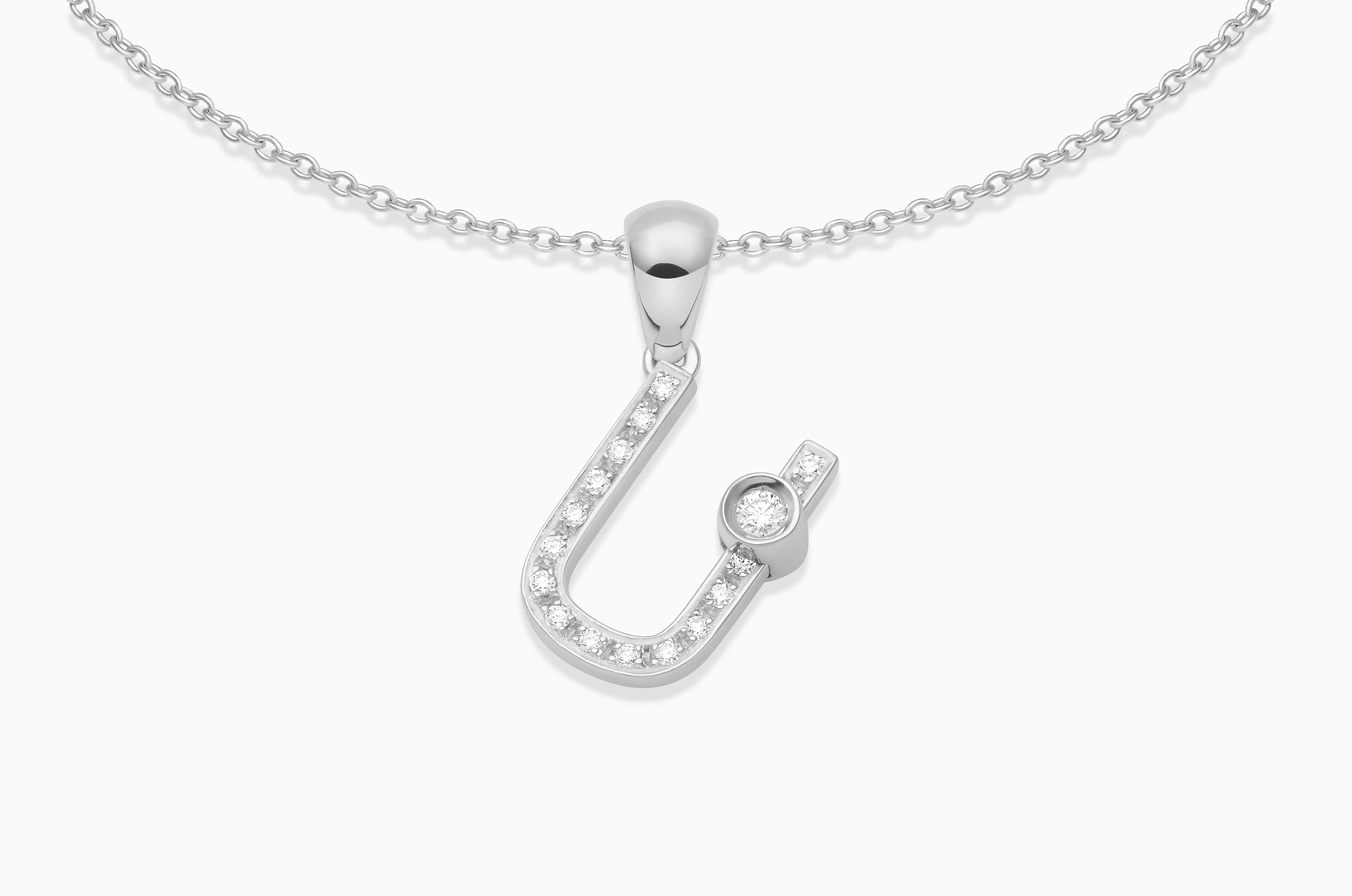 Joujou Diamond Initial Necklace