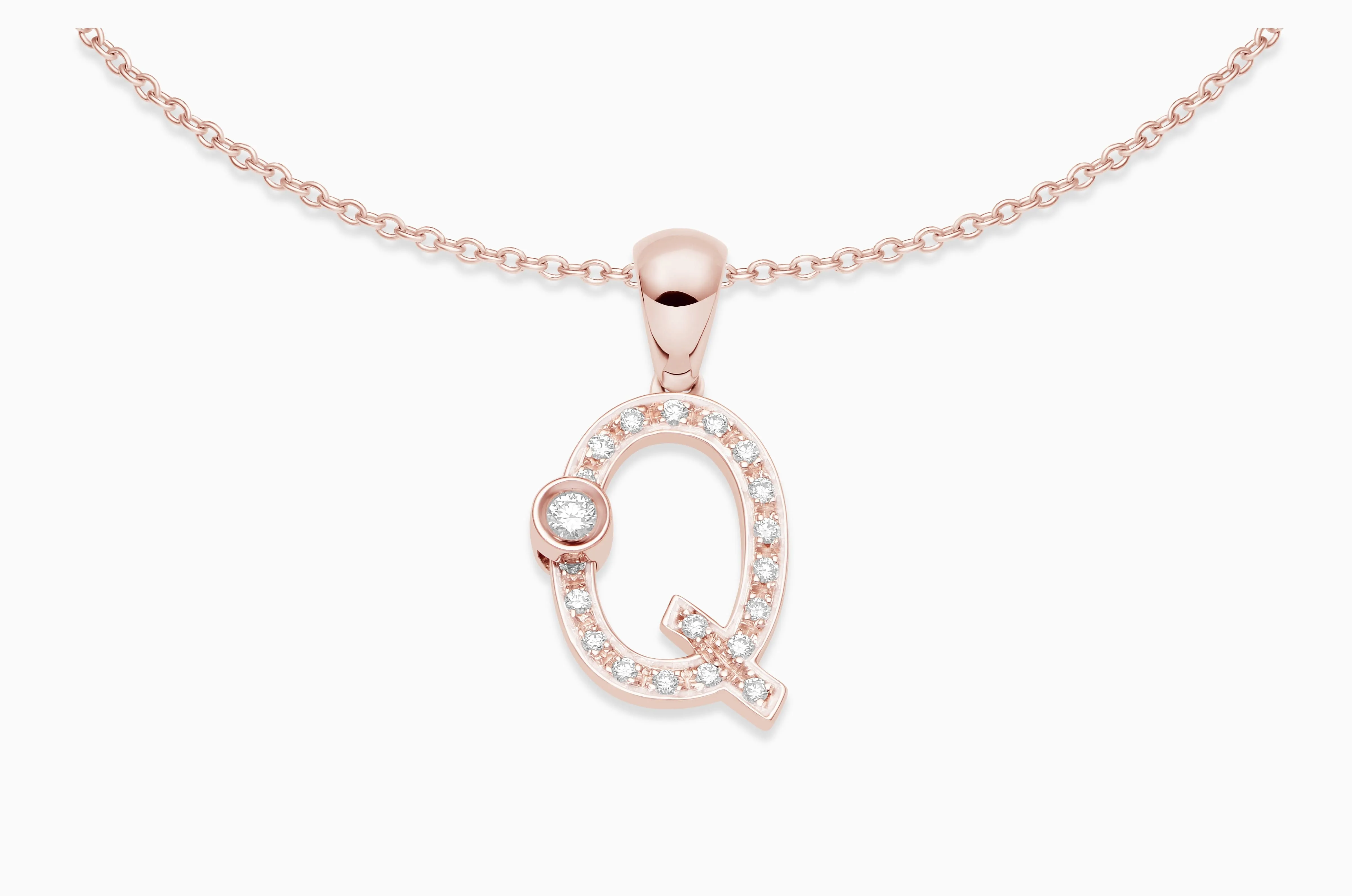 Joujou Diamond Initial Necklace