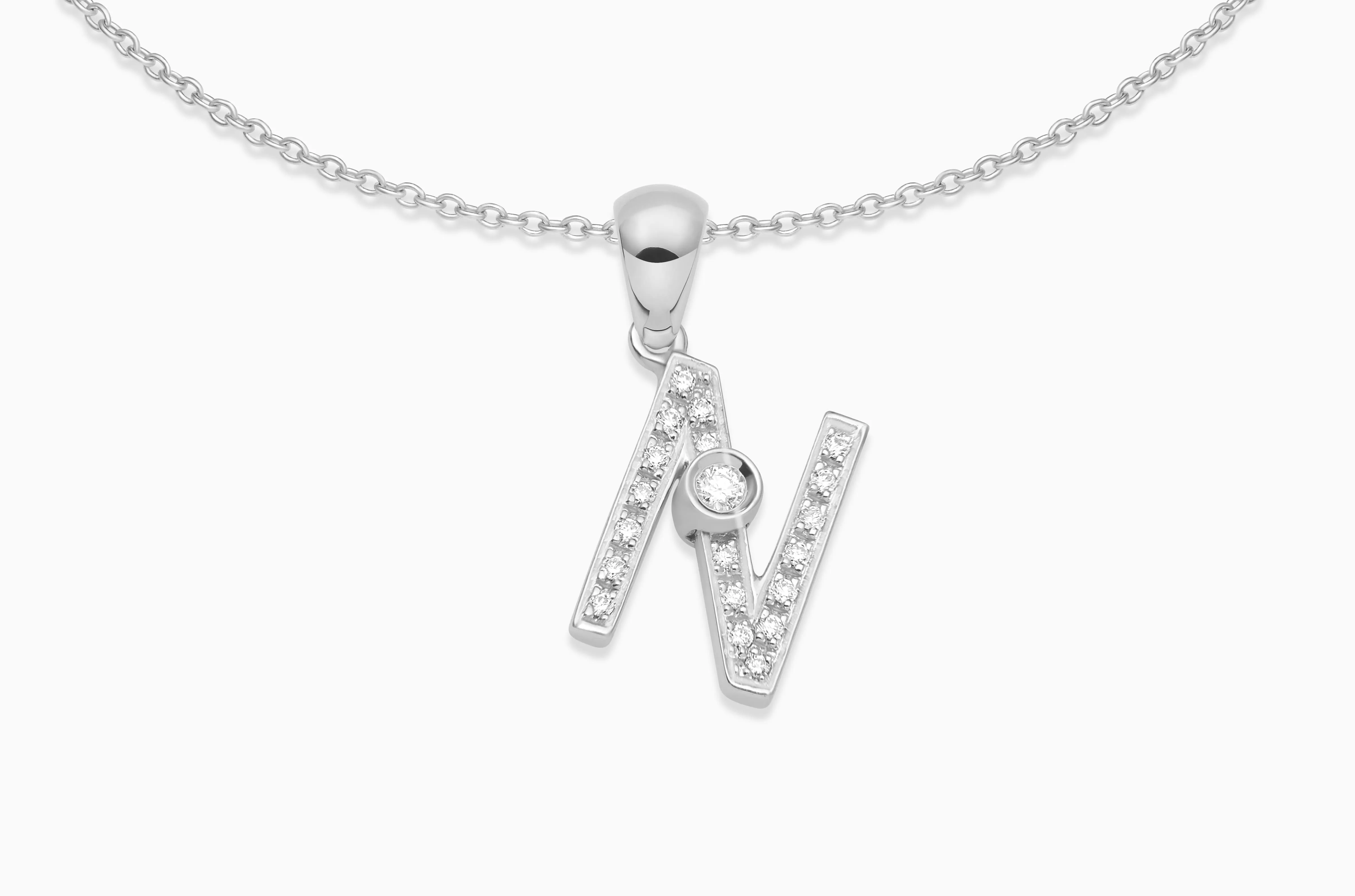 Joujou Diamond Initial Necklace