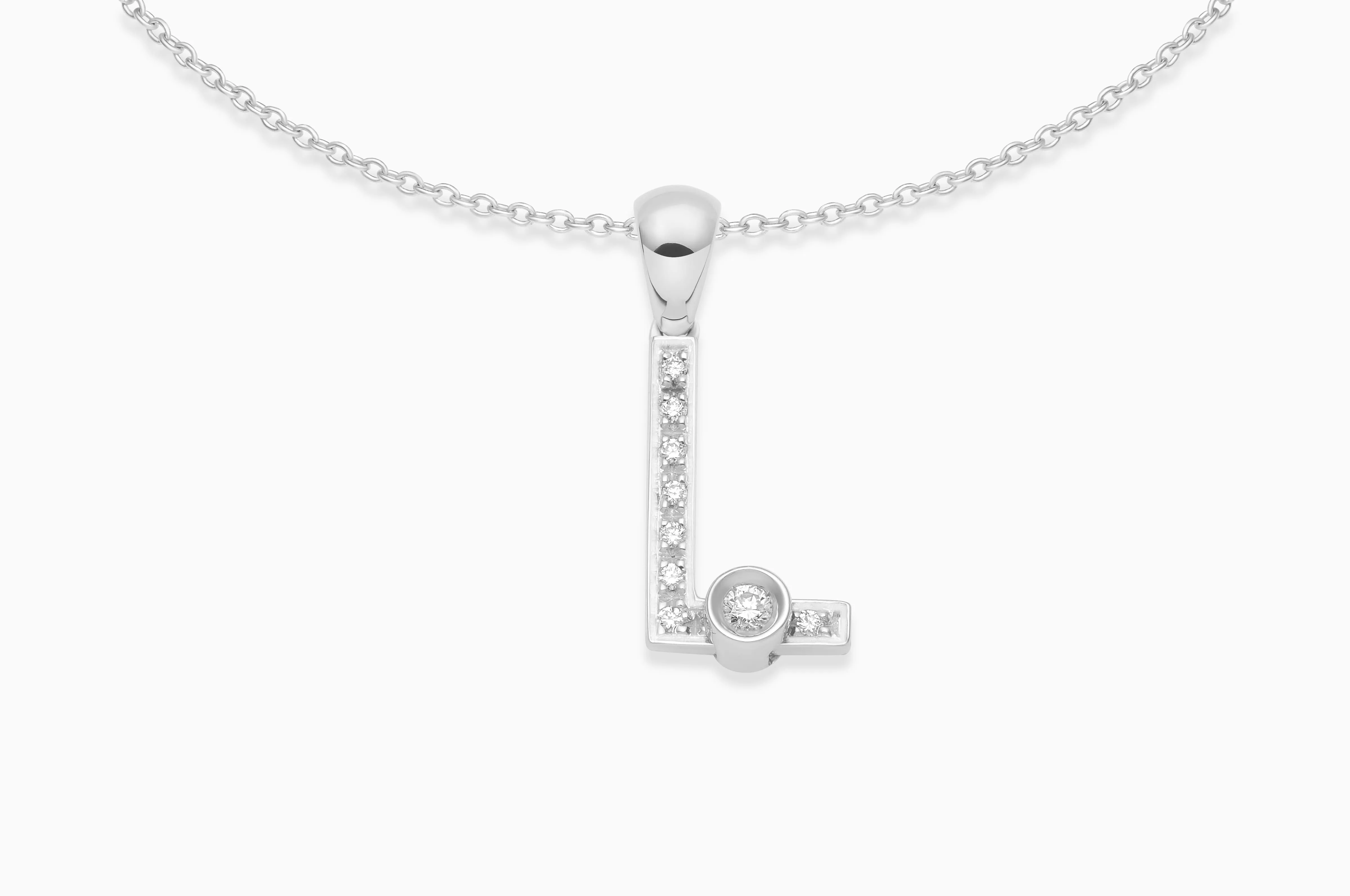 Joujou Diamond Initial Necklace